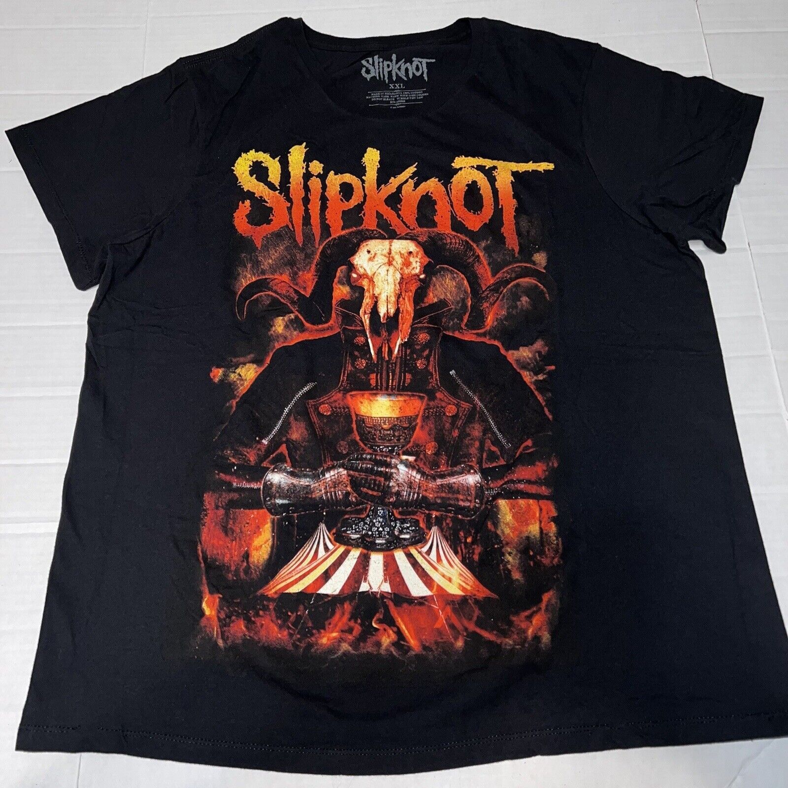 Slipknot Slipknot Goat Logo Black Womens 2XL Fitted Graphic T-Shirt Size XXL / US 16-18 / IT 52-54 - 1 Thumbnail