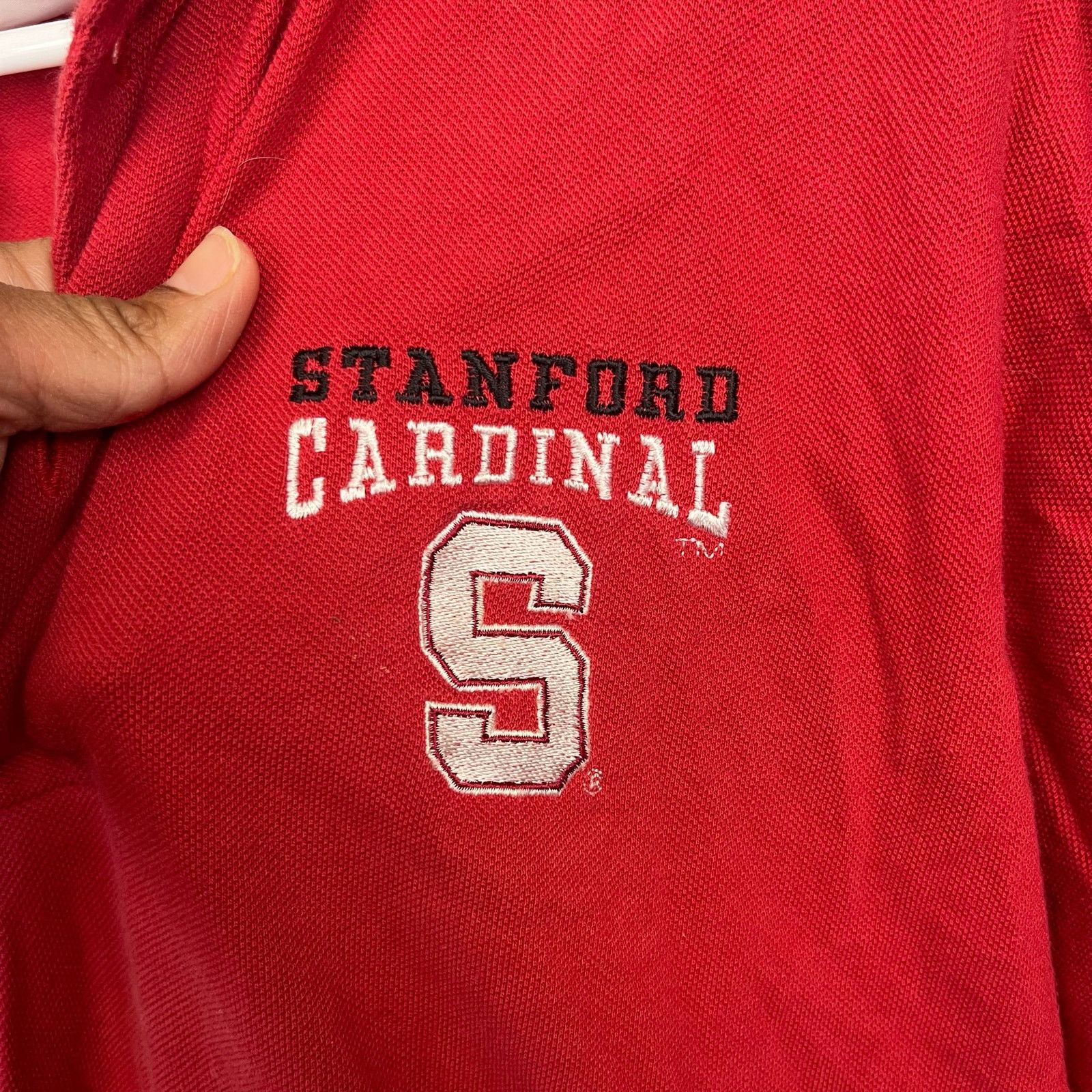 Other Vintage Stanford Cardinal University Waffle Knit Polo T-12 Size US XL / EU 56 / 4 - 7 Thumbnail