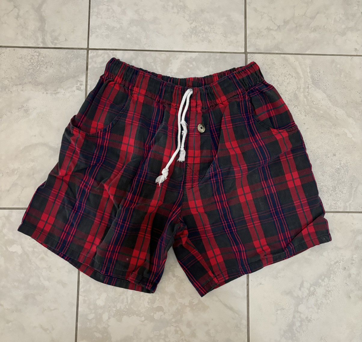 Vintage Rare Vintage 90s Anarchic Adjustment plaid tartan black red Size US 30 / EU 46 - 1 Thumbnail