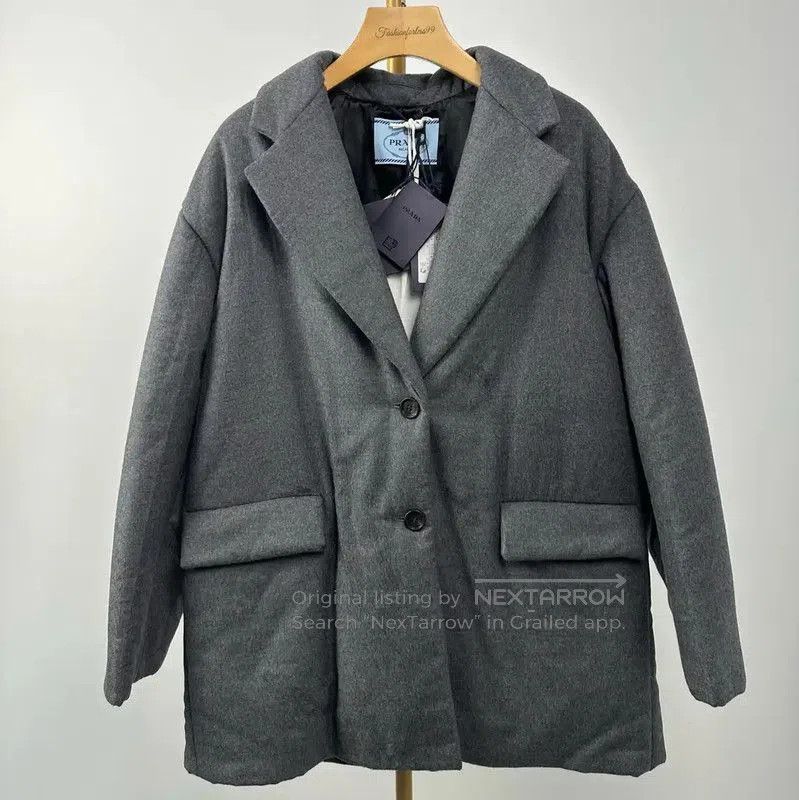 Prada Prada Women's Black Gray Cotton Jacket. Size S / US 4 / IT 40 - 1 Thumbnail