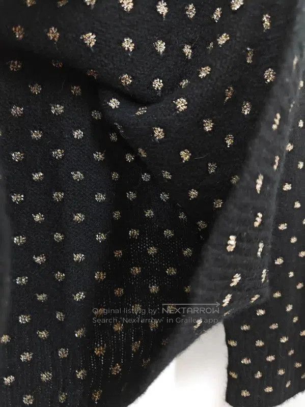 Dior Dior Black Wool Polka Dot Long Sleeve Sweater . Size XXS / US 00 / IT 34 - 5 Thumbnail