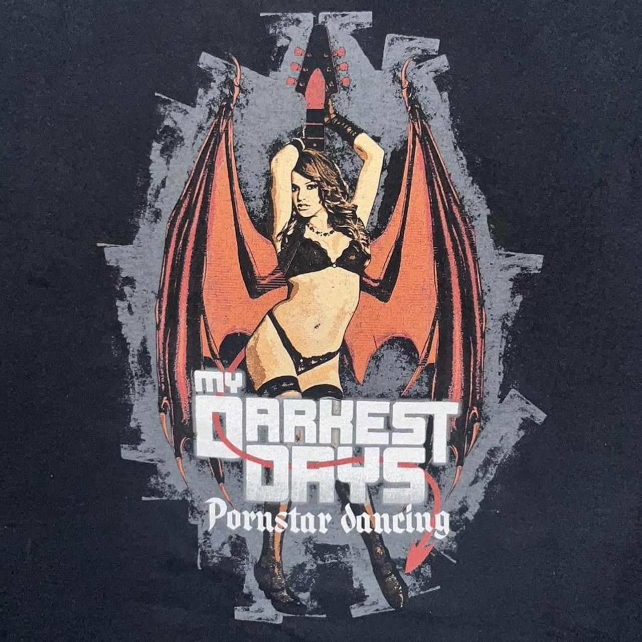 Vintage 2000s Vampire Girl Darkest Days Pornstar Dancing Tour Tee Size US XL / EU 56 / 4 - 3 Thumbnail