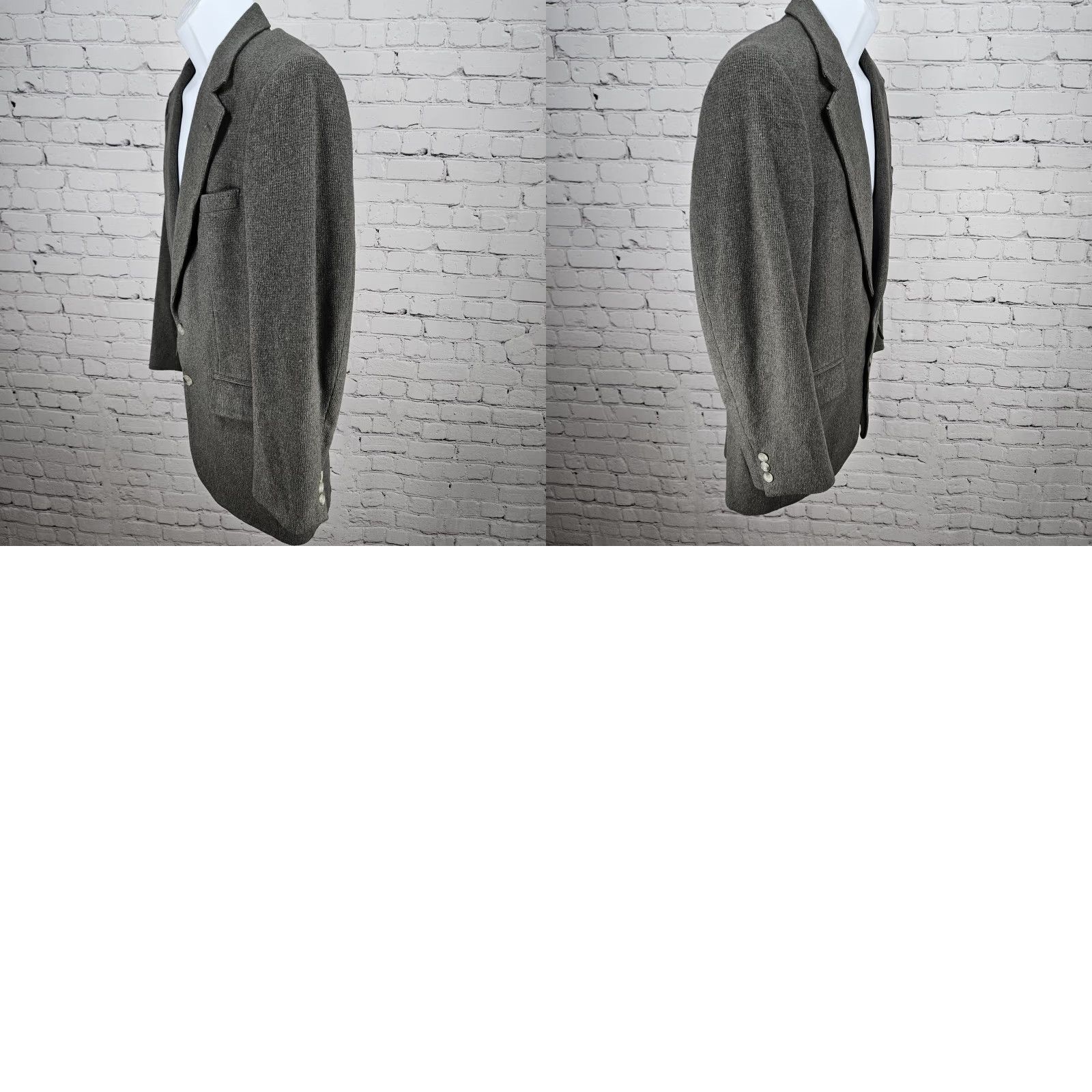 Vintage VINTAGE Roberto Vasalli Grey Camelhair Wool Blend 2 Button Notch Blazer Sport Coat 38R Mens Wool Camelgray Blazer 38R"} Size 38R - 10 Thumbnail
