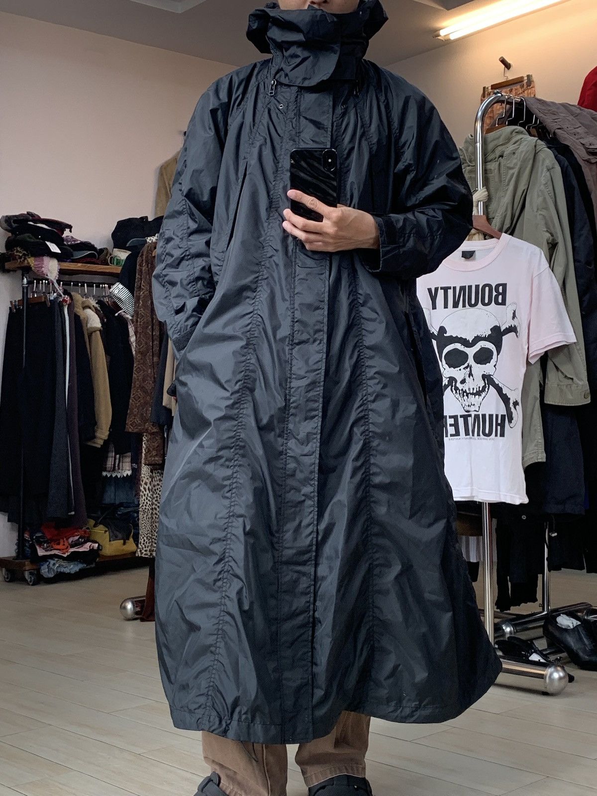 Issey Miyake Issey Miyake SS2013 Long Nylon Coat Size US L / EU 52-54 / 3 - 14 Thumbnail