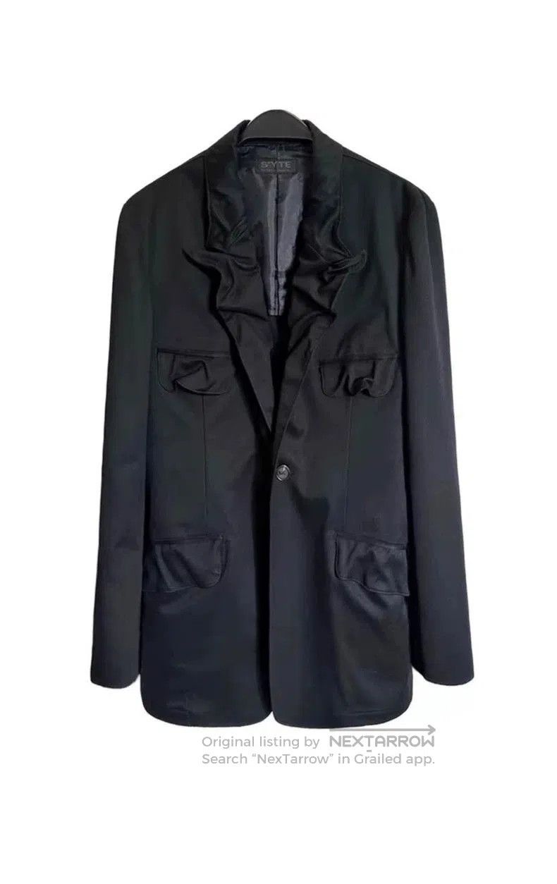 Yohji Yamamoto Yohji Yamamoto S'yte Pleated Military Blazer. Size US L / EU 52-54 / 3 - 1 Thumbnail