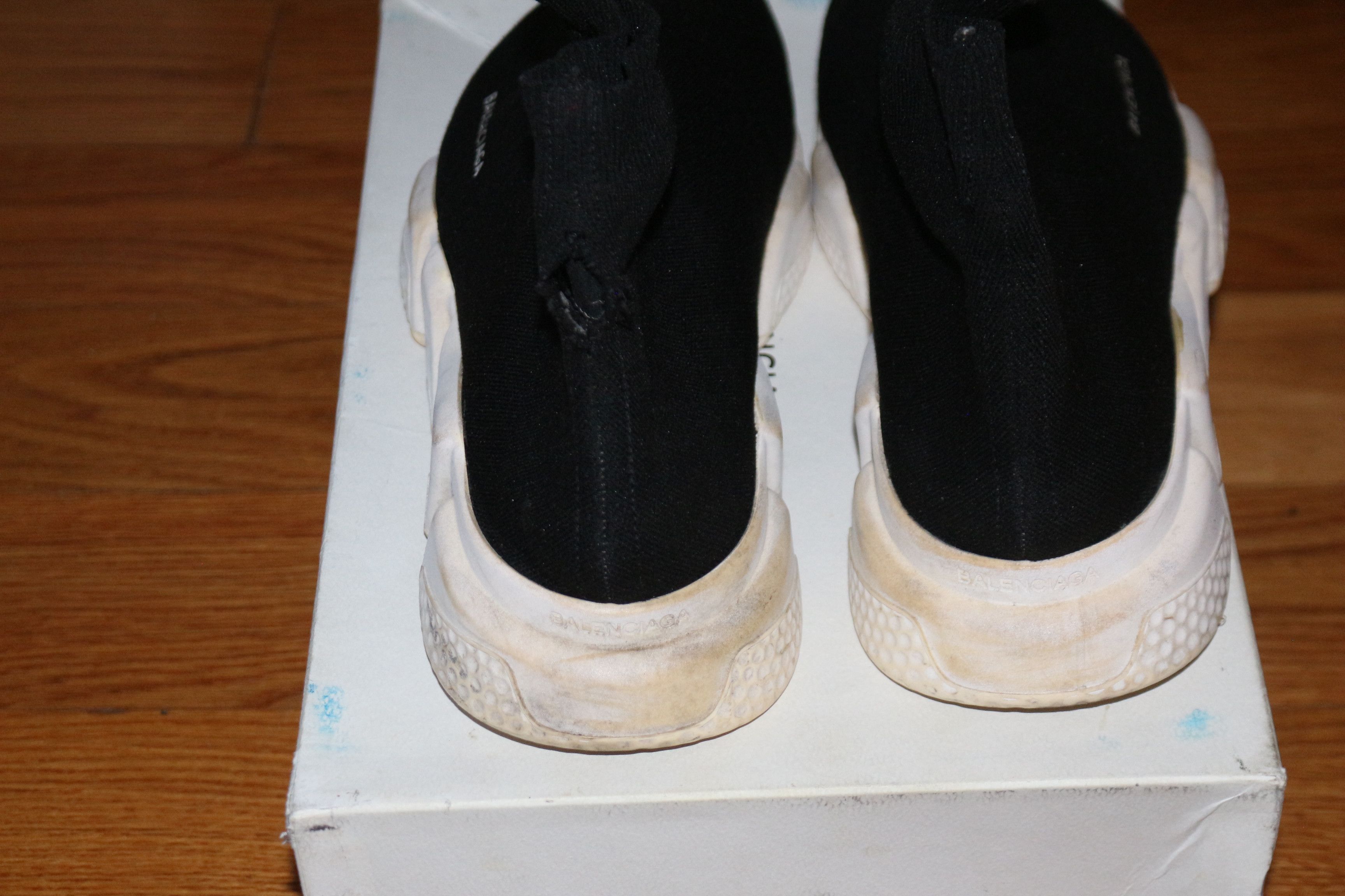 Balenciaga Balenciaga Speed Trainer Mid 'Black White' Size US 12 / EU 45 - 3 Thumbnail