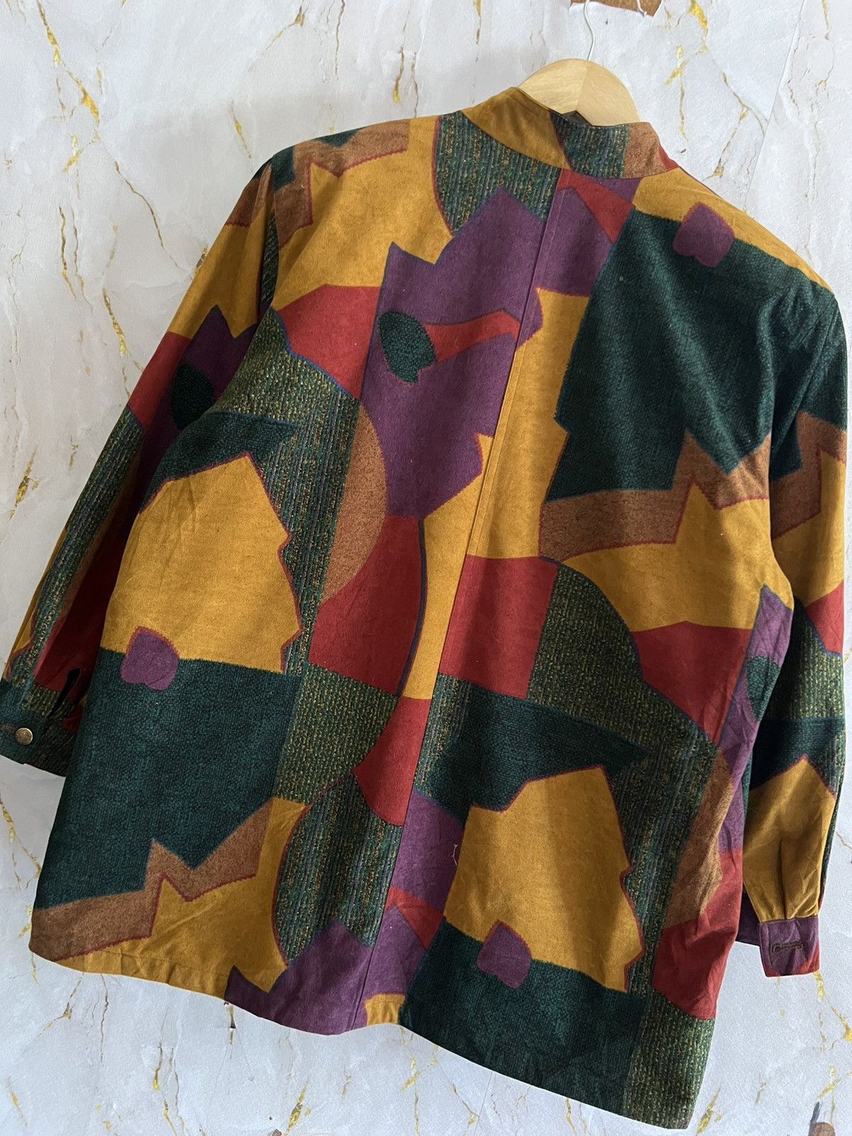 Japanese Brand Vintage 80s 90s Japanese Patchwork Abstract Jacket Size US L / EU 52-54 / 3 - 8 Thumbnail