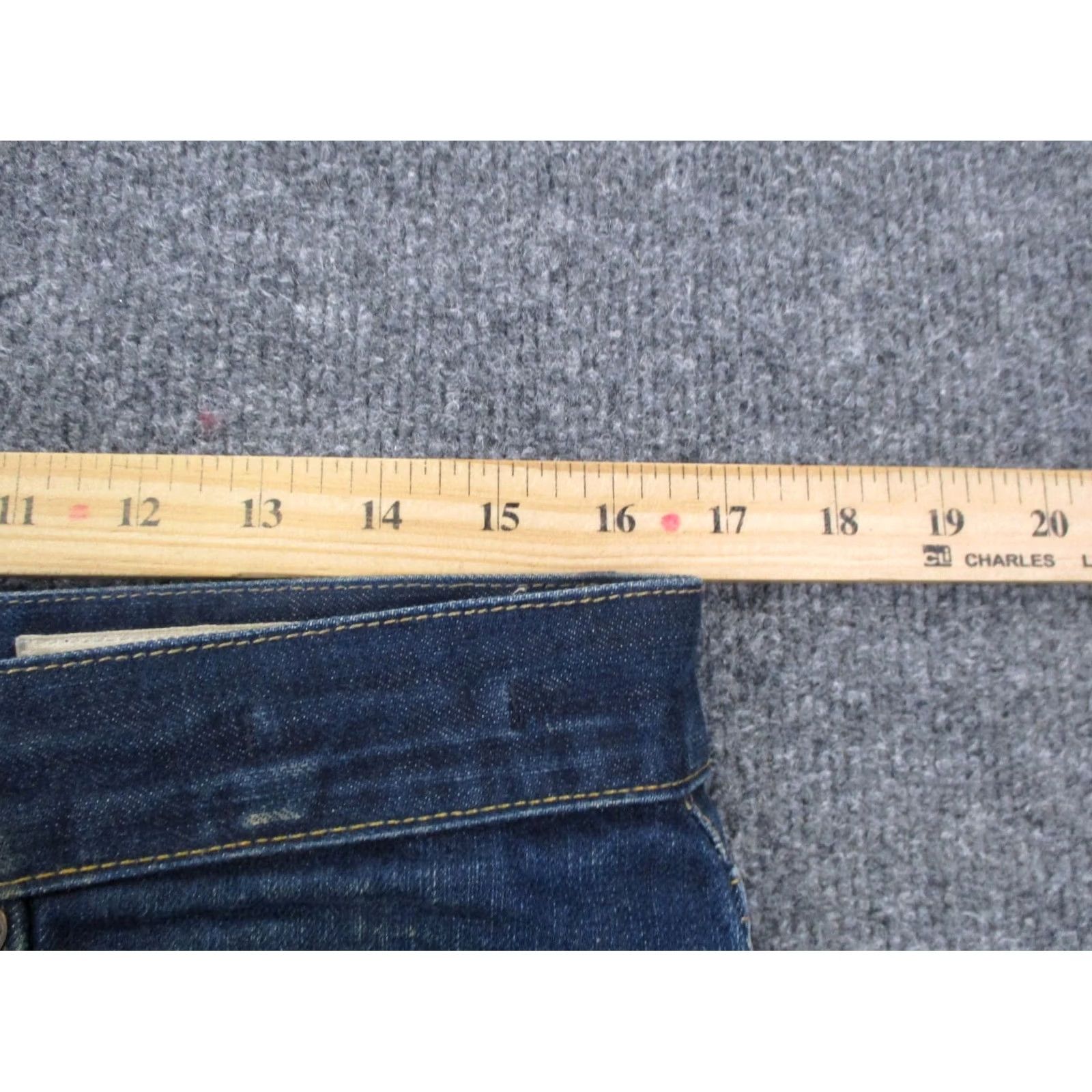 Imogene + Willie Imogene + Willie Jeans Mens 31 Blue Charlie Casual Classic Straight Work Country Denim Cotton 5-Pocket Design Straight USA Regular Button 33in Inseam Size US 31 - 6 Thumbnail