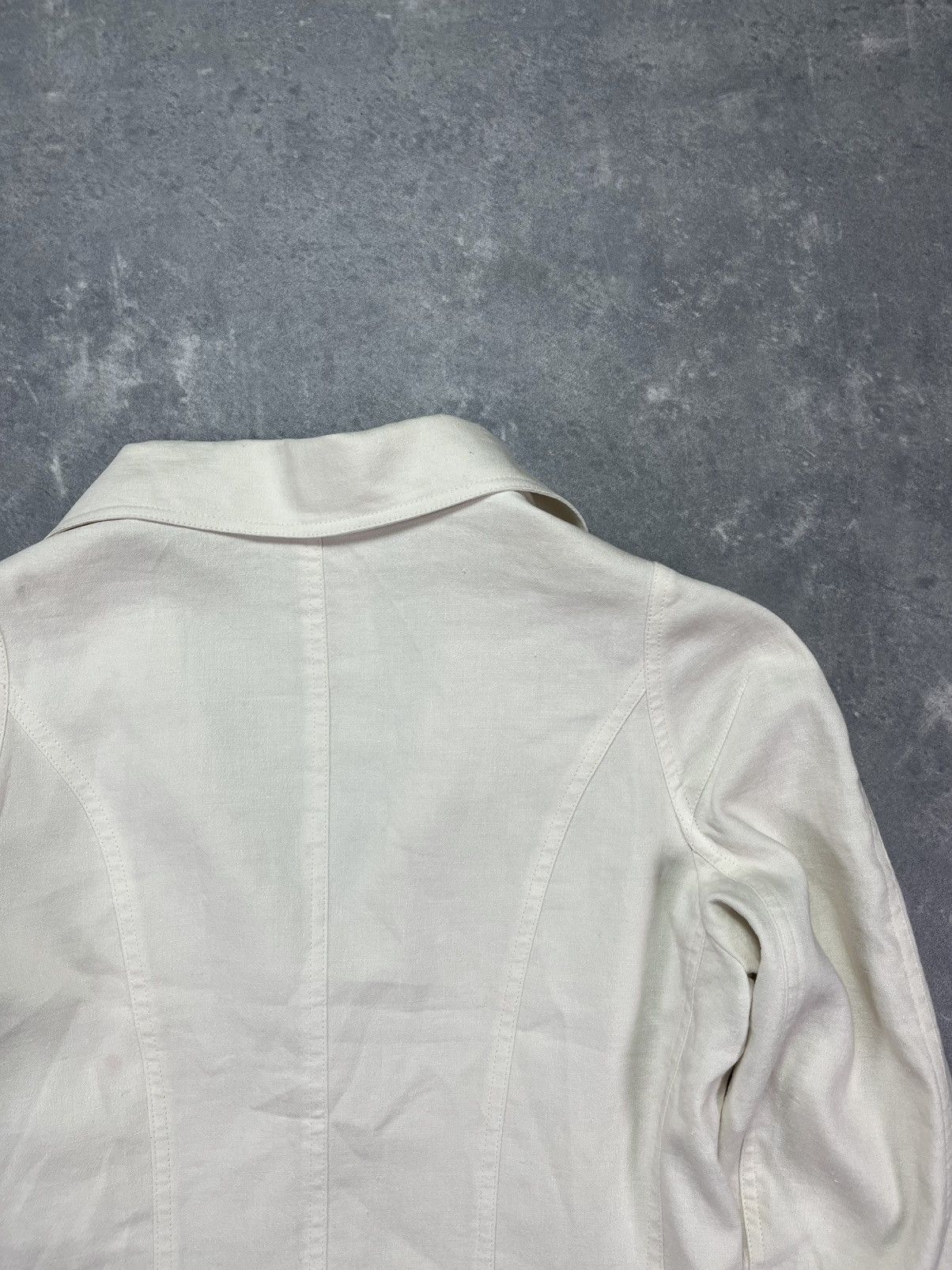 John Galliano 2005 John Galliano Flower-Trim Blazer Jacket 42 8 Size M / US 6-8 / IT 42-44 - 14 Thumbnail