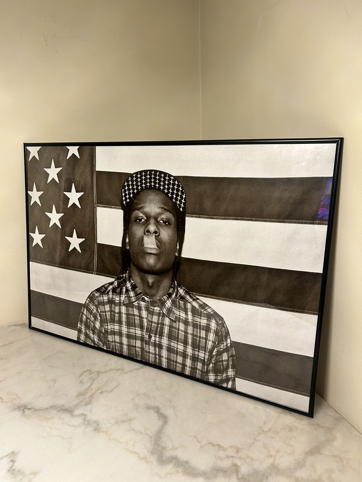 A$AP Rocky – Smoke & Flag Poster