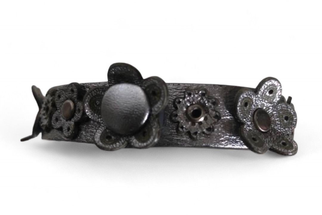 Bottega Veneta Bottega Veneta - Small Flower Bracelet Gray Silver Archive Size ONE SIZE - 4 Thumbnail