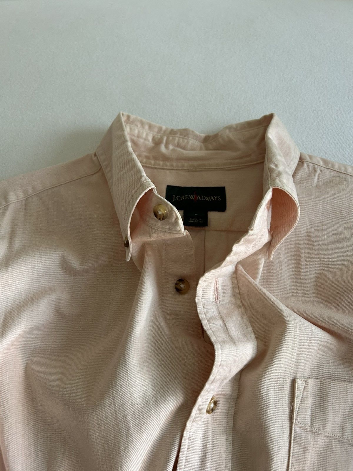 J.Crew VINTAGE J Crew light pink OCBD Size US M / EU 48-50 / 2 - 5 Thumbnail