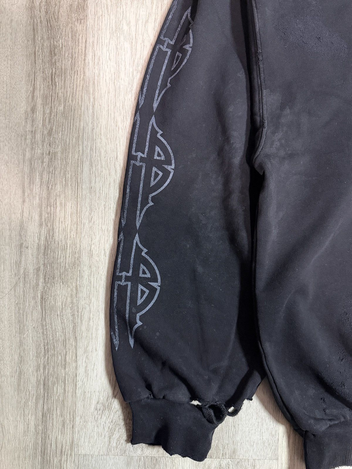 Balenciaga Balenciaga Paris Moon Hoodie No Pocket Black Size US M / EU 48-50 / 2 - 3 Thumbnail