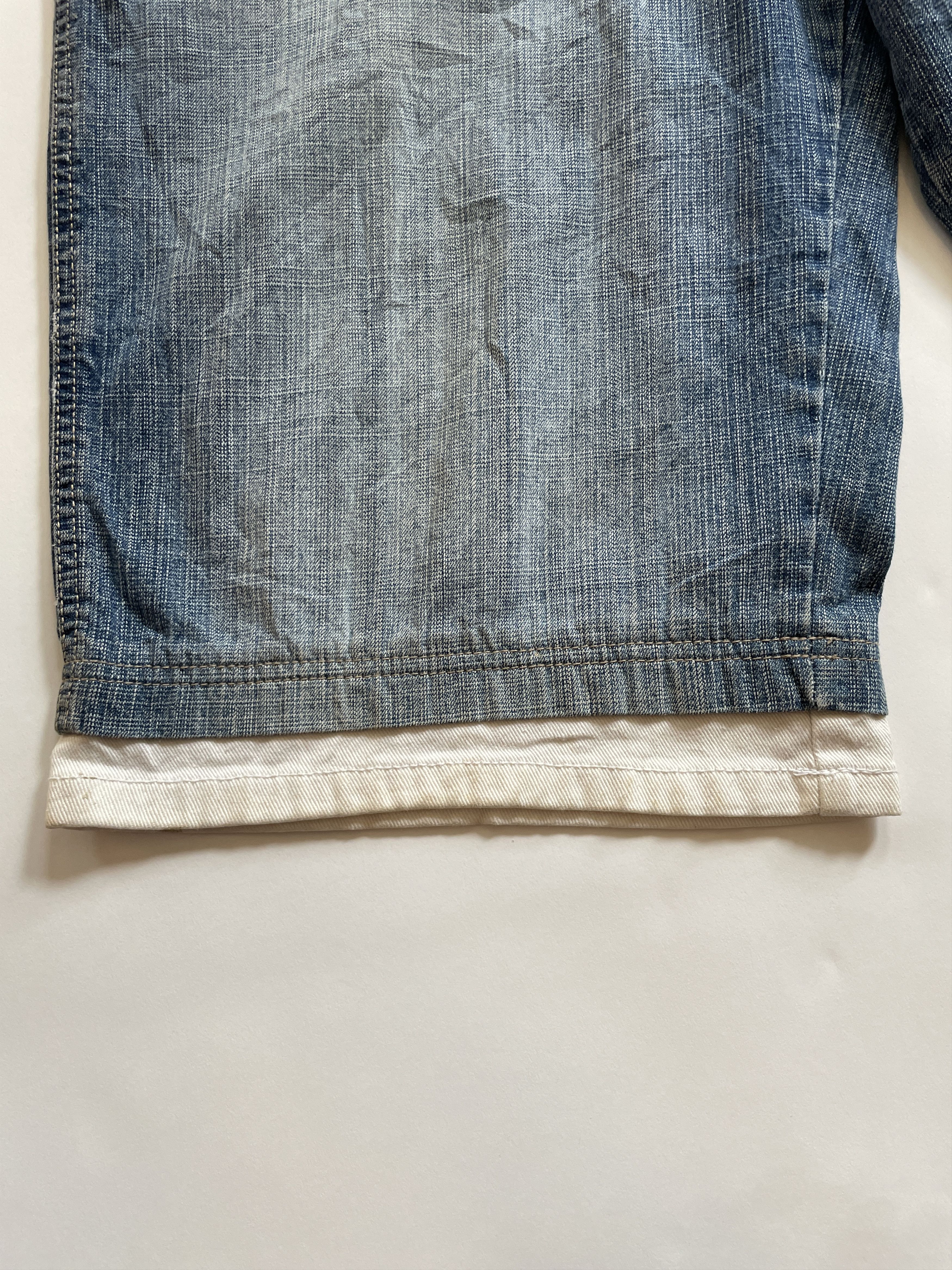 Ecko Unltd. × Southpole × Vintage 2000s Southpole Baggy Faded Jean Shorts Jorts Size US 34 / EU 50 - 9 Thumbnail