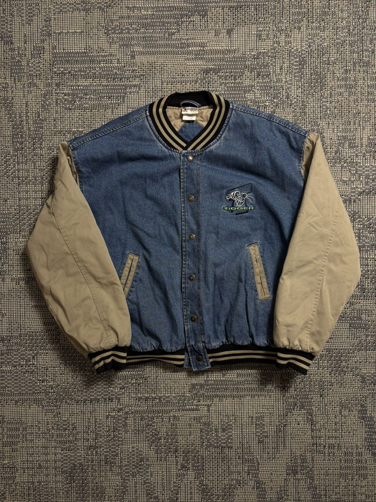 Disney Vintage Rare Disney Tiger USA Denim Bomber Jacket Size US XL / EU 56 / 4 - 4 Thumbnail