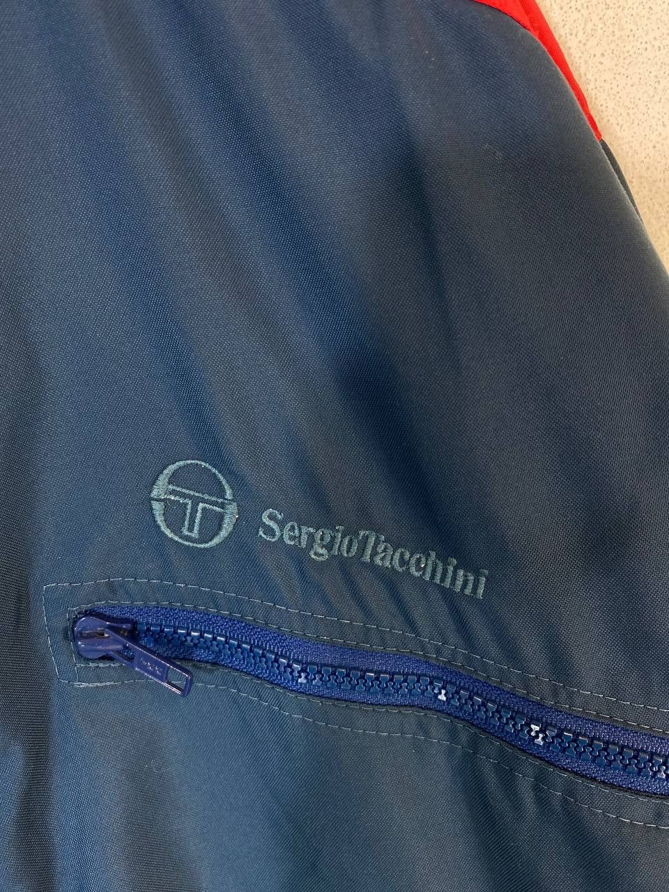 Sergio Tacchini vintage sergio tacchini jacket nice design made in italy Size US XXL / EU 58 / 5 - 5 Thumbnail