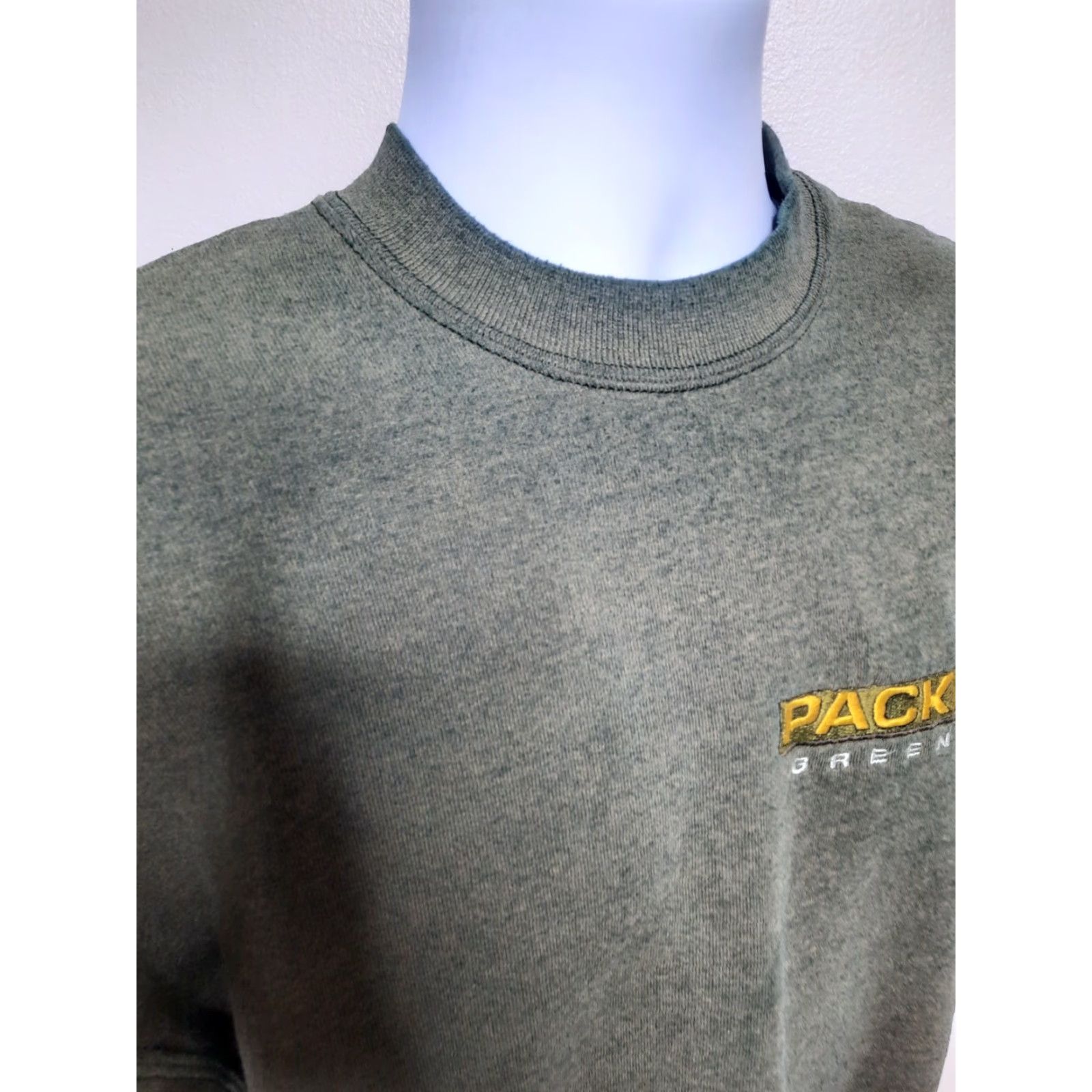 Salem Sportswear VINTAGE 90s Salem Sportswear Green Bay Packers NFL Crewneck Sweatshirt Men XL Made In USA Green Size US XL / EU 56 / 4 - 6 Thumbnail