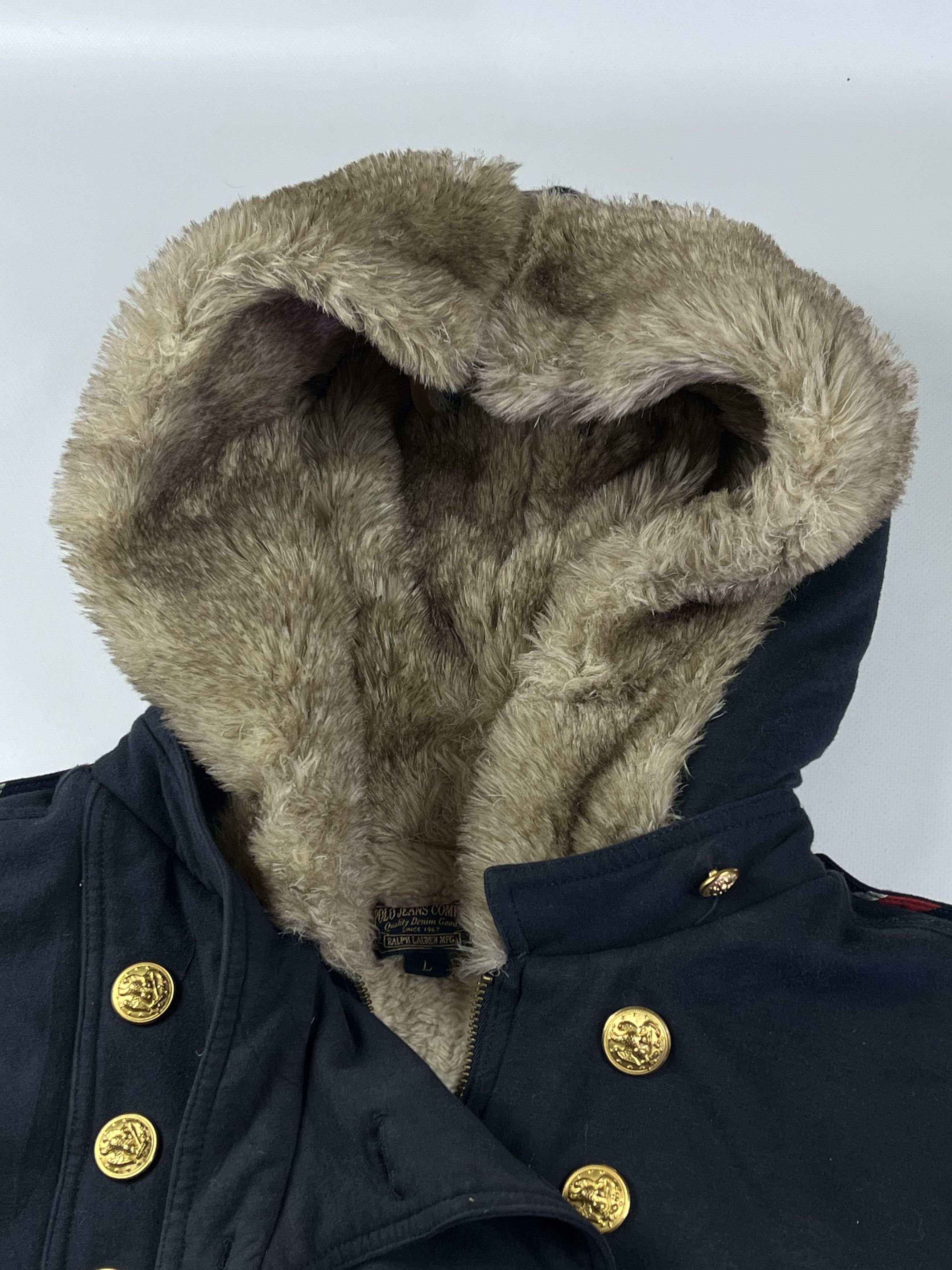 Polo Ralph Lauren × Ralph Lauren FAUX FUR Polo Jeans Ralph Lauren LGB Style Jacket Size L / US 10 / IT 46 - 6 Thumbnail