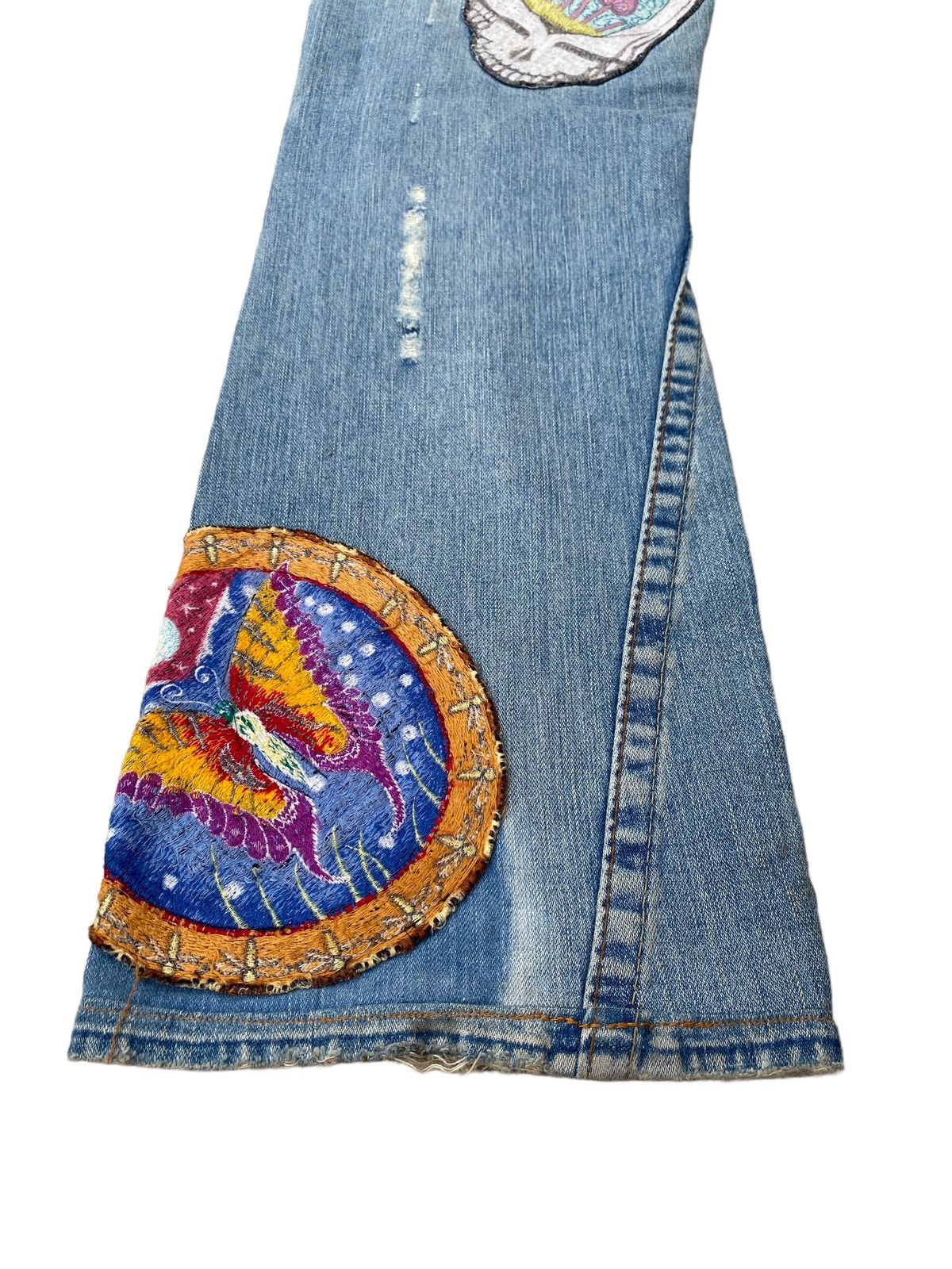 True Religion Vintage Collectible Item True Religion Patchwork Flare Pant Size US 35 - 4 Thumbnail