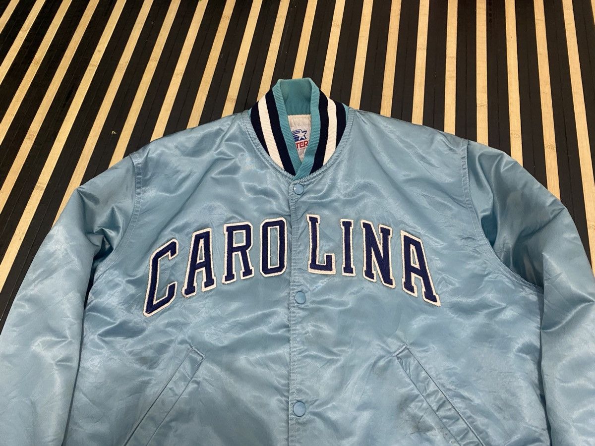 Starter VTG UNC North Carolina Tar Heels Satin Bomber Jacket Size US L / EU 52-54 / 3 - 4 Thumbnail