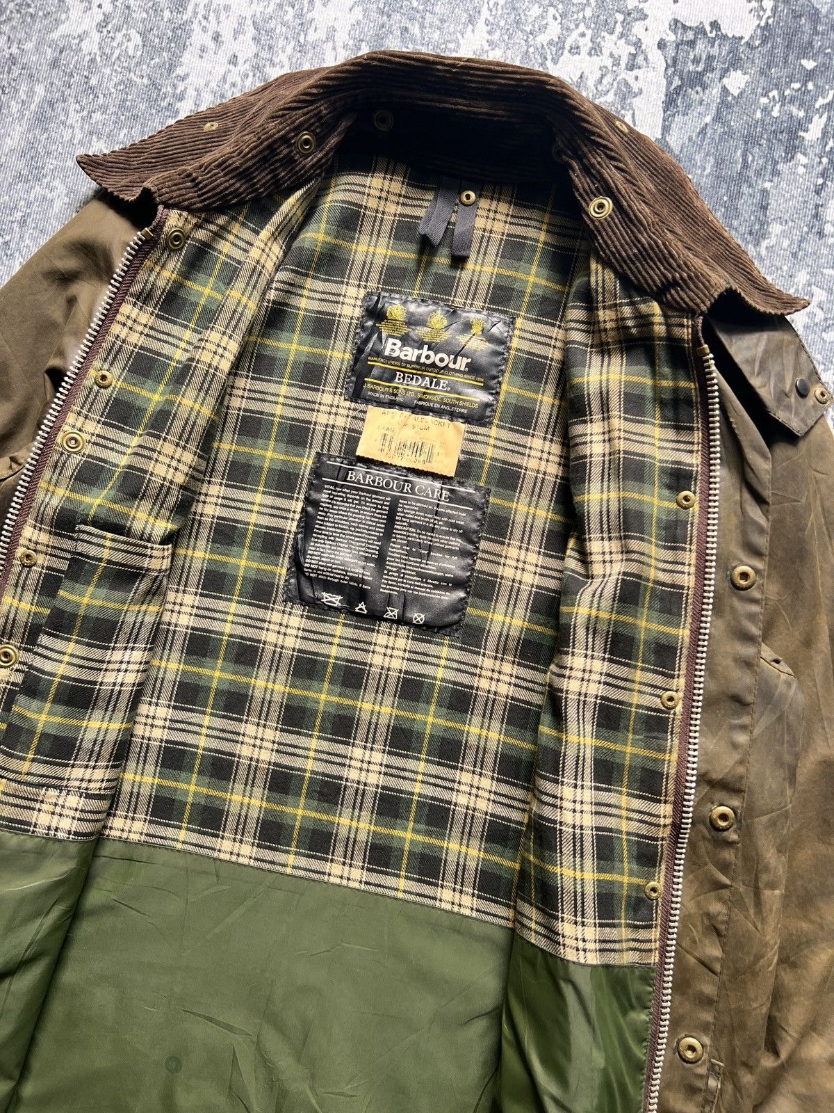 Barbour Vtg Made in England Barbour Bedale Wax Jacket Size US M / EU 48-50 / 2 - 11 Thumbnail