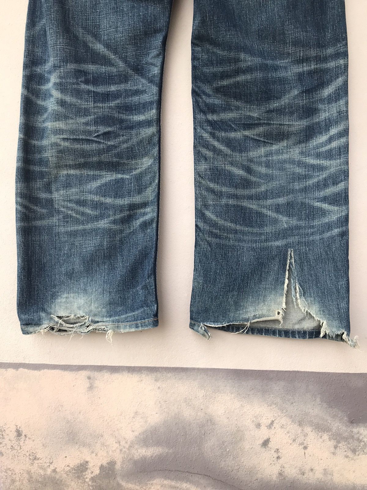 Levi's Vintage Levis 503 Distressed Denim Size US 35 - 10 Thumbnail