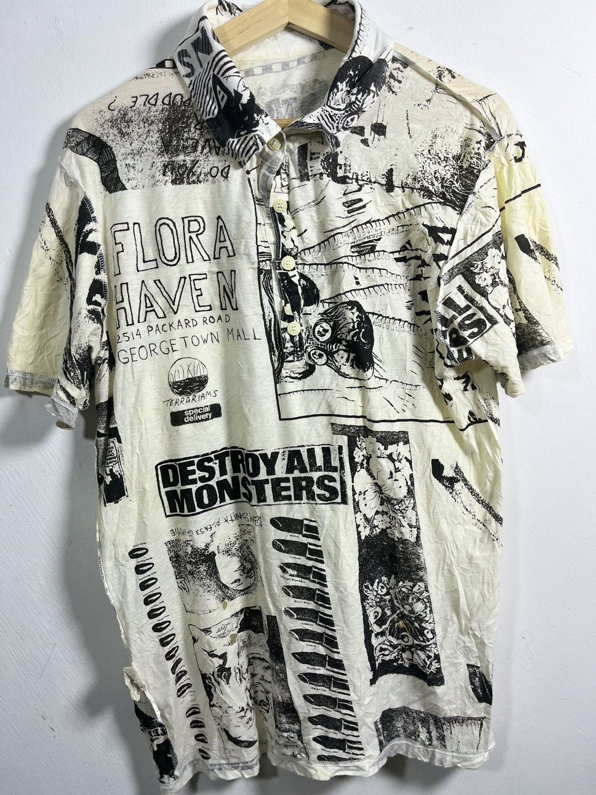 Hysteric Glamour Rare Hysteric Glamour Destroy All Monsters Shirt Size US M / EU 48-50 / 2 - 2 Thumbnail