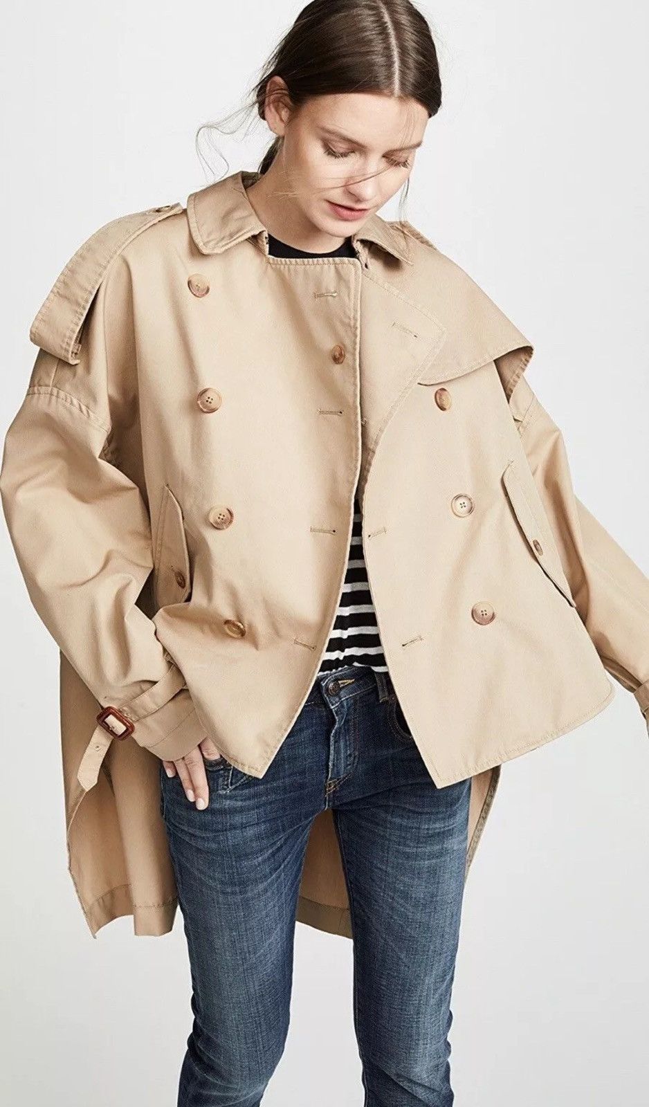 R13 Tuck in Trench. Small Size S / US 4 / IT 40 - 6 Thumbnail