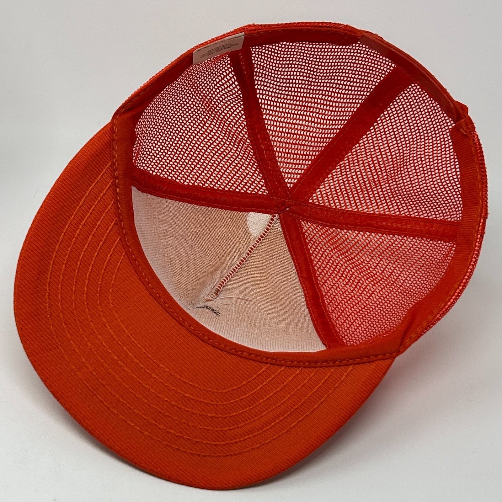 Vintage Vintage 80s Nugget Sportsmens Club Trucker Hat Cap Orange Size ONE SIZE - 4 Thumbnail