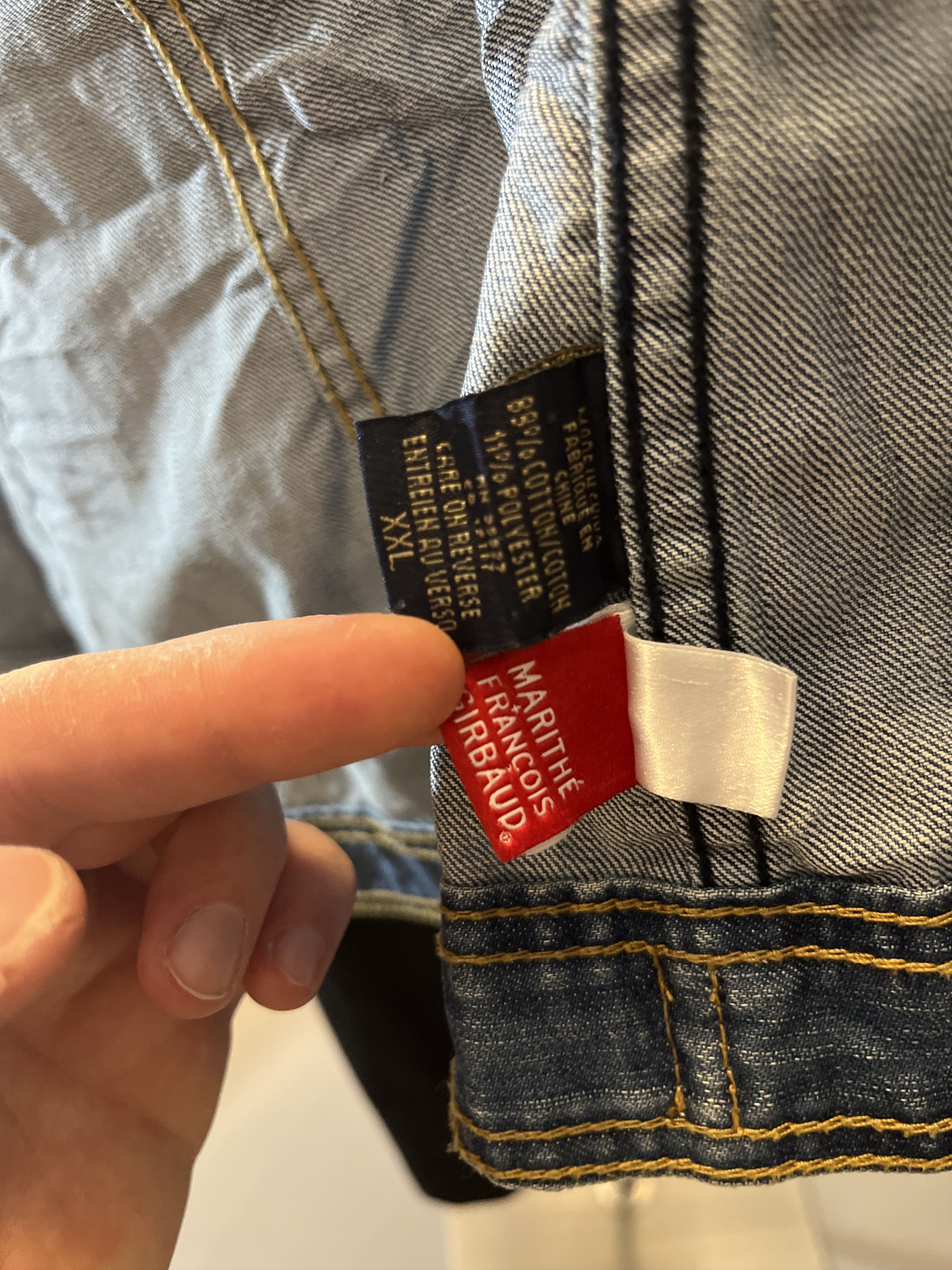 Marithe + Francois Girbaud Marithé + Francois Girbaud Denim Jacket Size US XXL / EU 58 / 5 - 8 Thumbnail