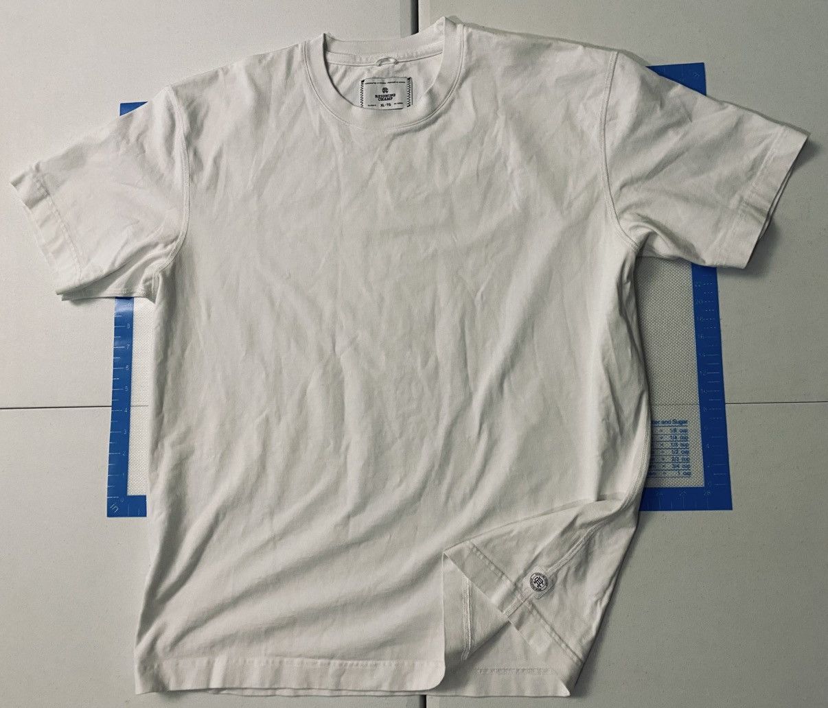 Reigning Champ Reining Champ Mid-Weight Crewneck White Cotton T-Shirt XL LN Size US XL / EU 56 / 4 - 1 Thumbnail