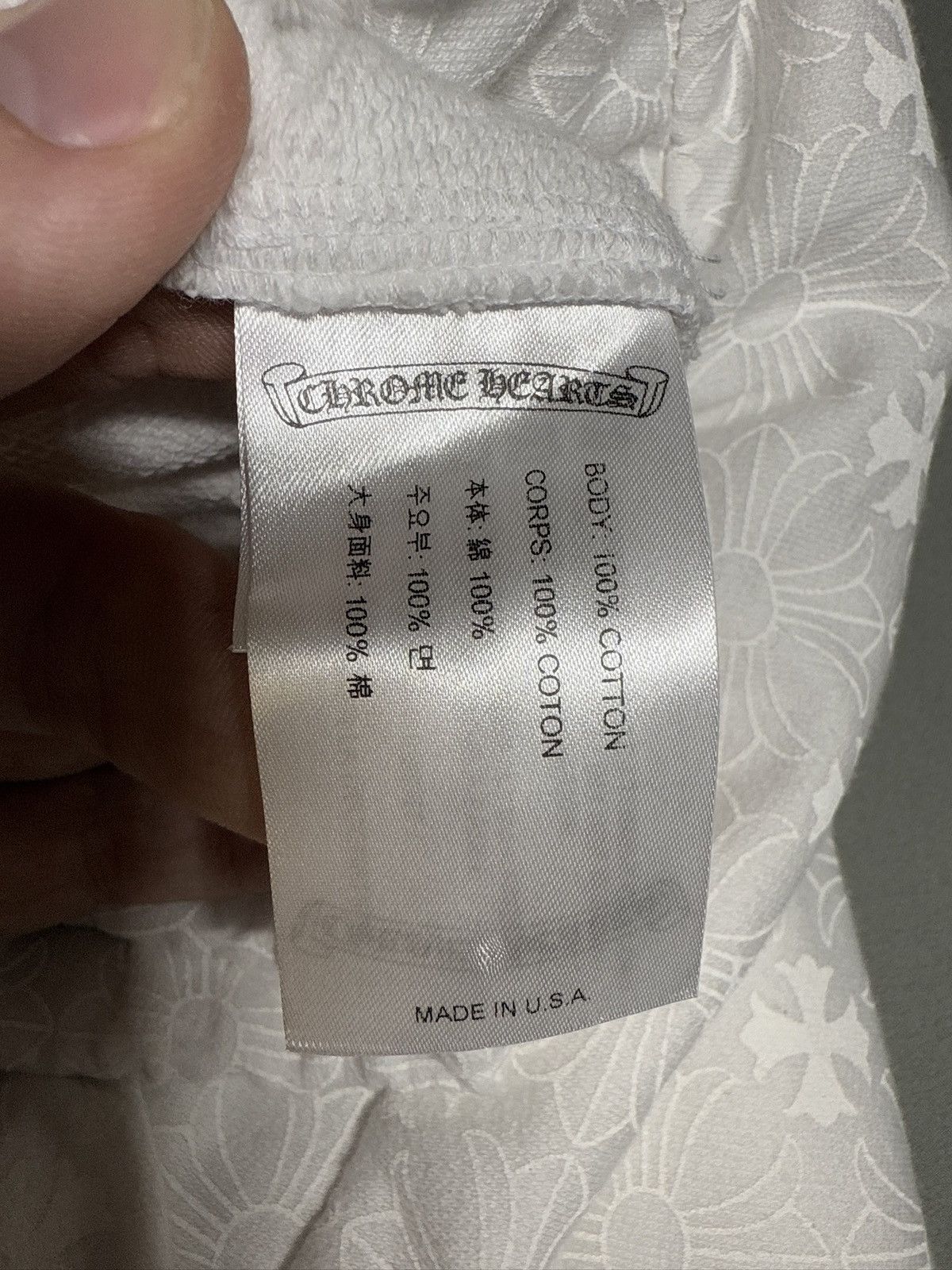 Chrome Hearts Chrome hearts white monogram sweats LARGE Size US 36 / EU 52 - 11 Thumbnail