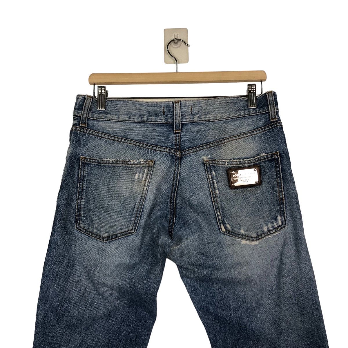 Dolce & Gabbana 🔥Loose Cut Distressed Punk Design Constructed Jeans D&G Size US 34 / EU 50 - 9 Thumbnail