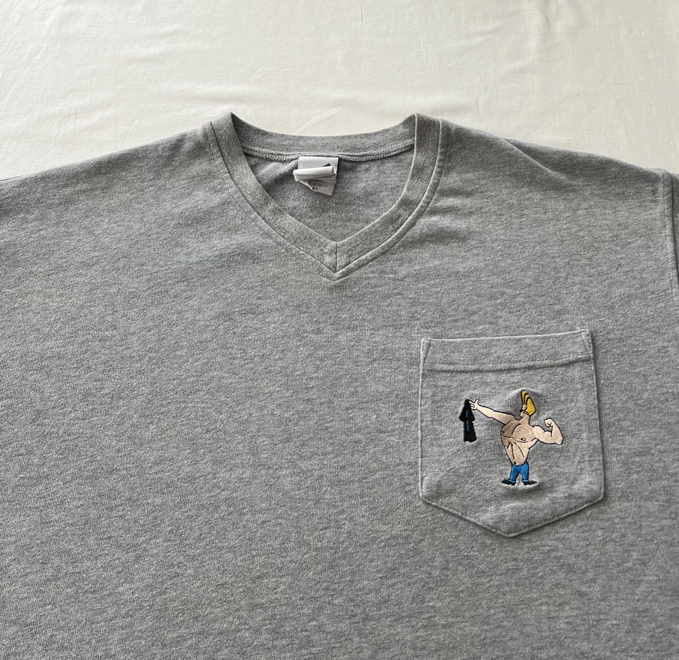 Cartoon Network Vintage 1999 Johnny Bravo Warner Bros Gray Tee Size US XL / EU 56 / 4 - 3 Thumbnail