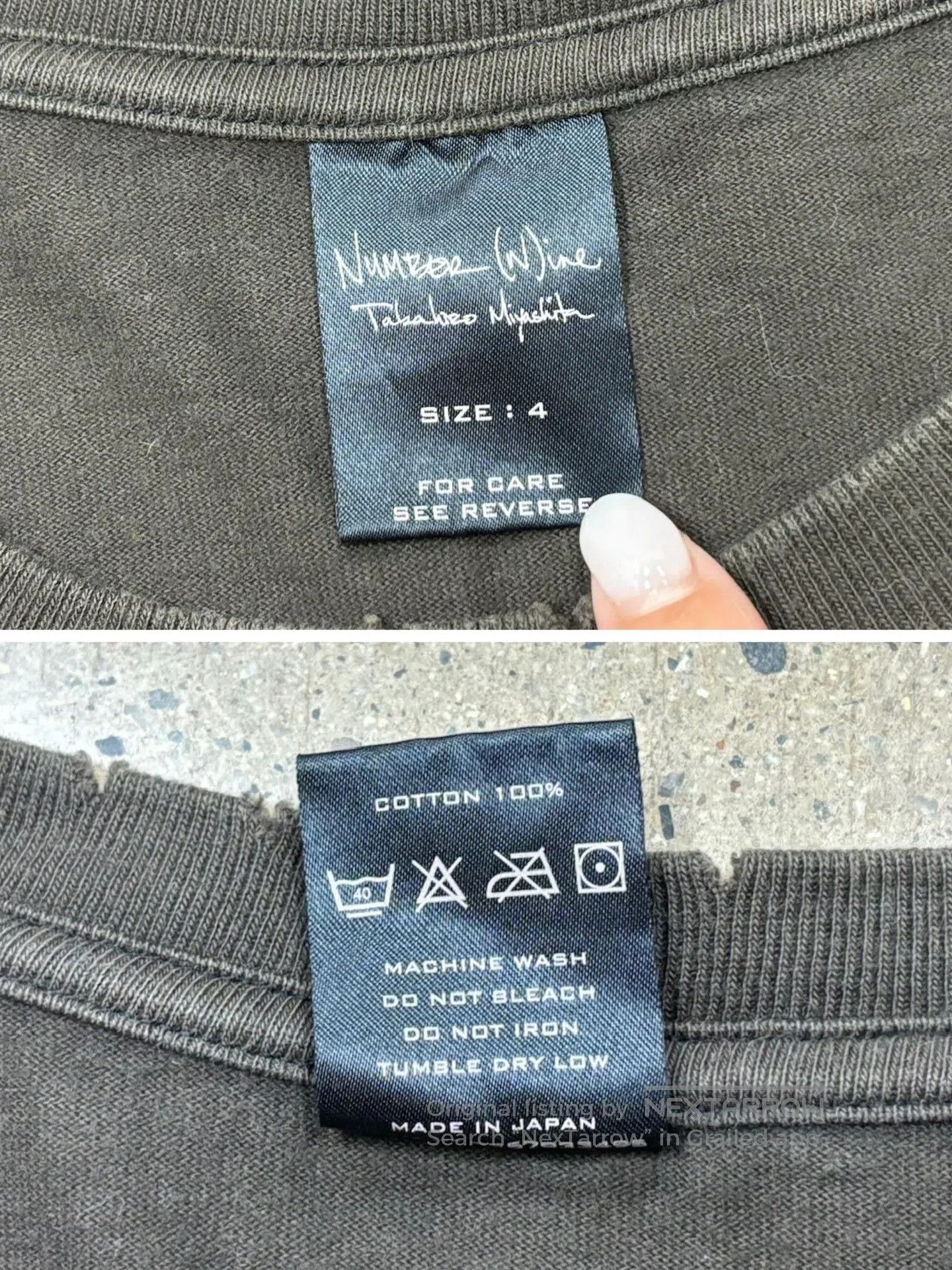 DEN IM by SIKI IM N9 Number Nine Archive Distressed T. Size US XL / EU 56 / 4 - 9 Thumbnail