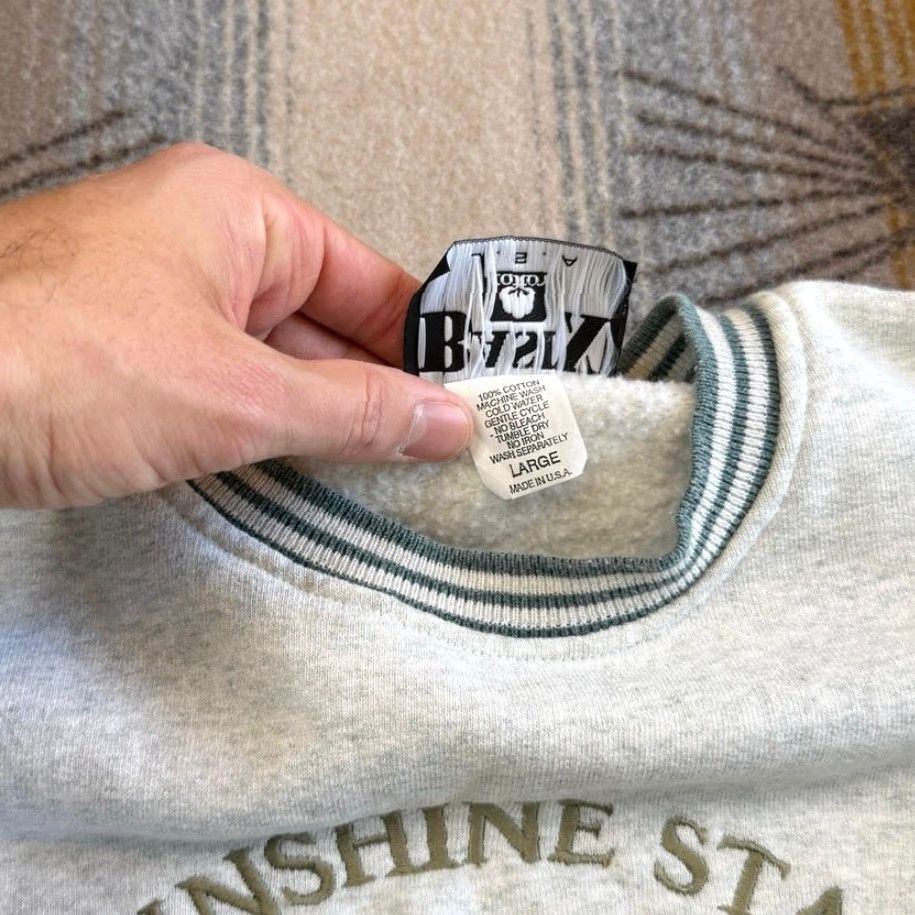 Vintage VINTAGE Miami Beach Florida Embroidered Crewneck Sweatshirt Size L USA Basix Gray Crew Neck Long Sleeve Pullover Sweatshirt 90s Beach Men Size US L / EU 52-54 / 3 - 5 Thumbnail