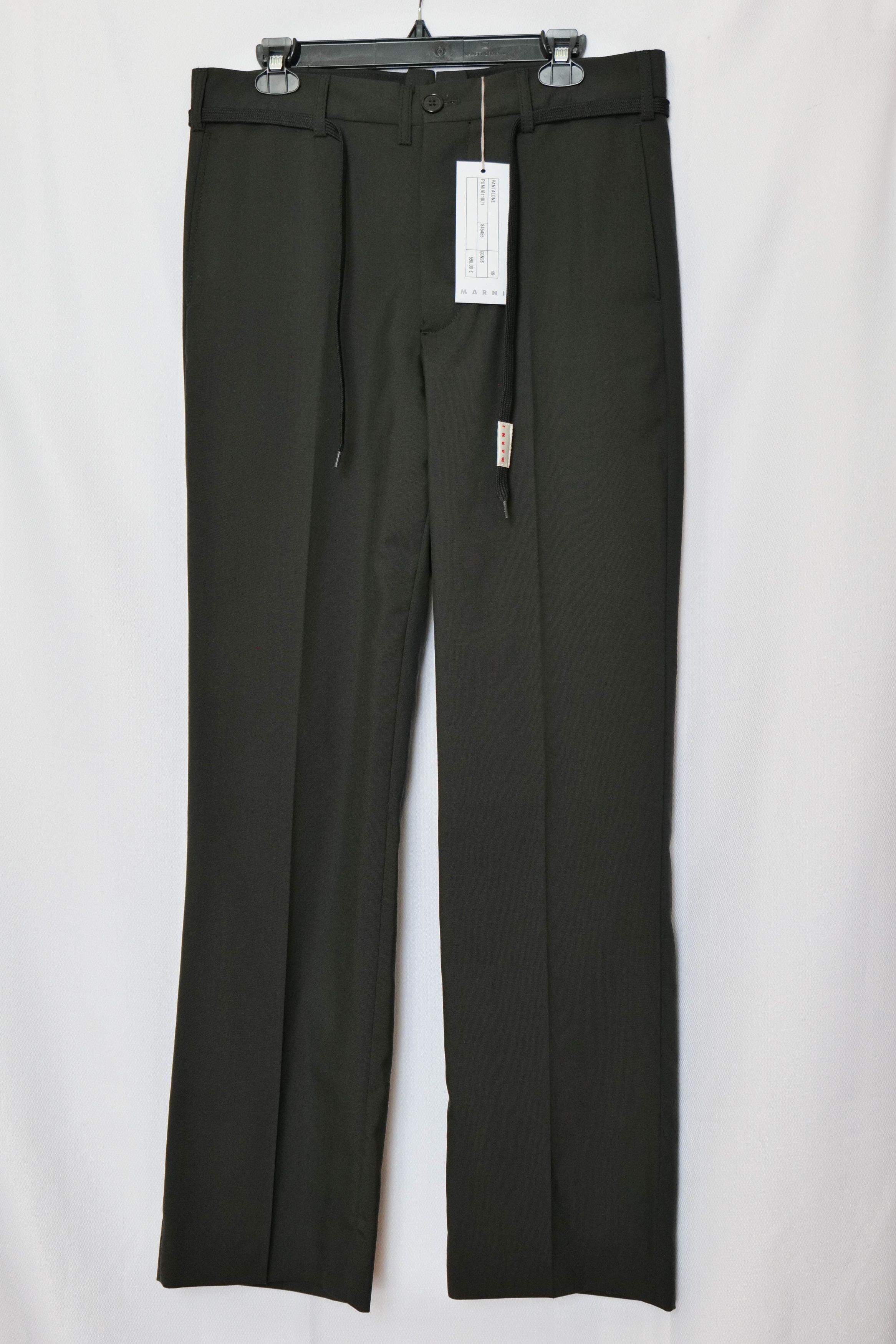 image of Marni Wool Pants in Dark Grey, Men's (Size 32)