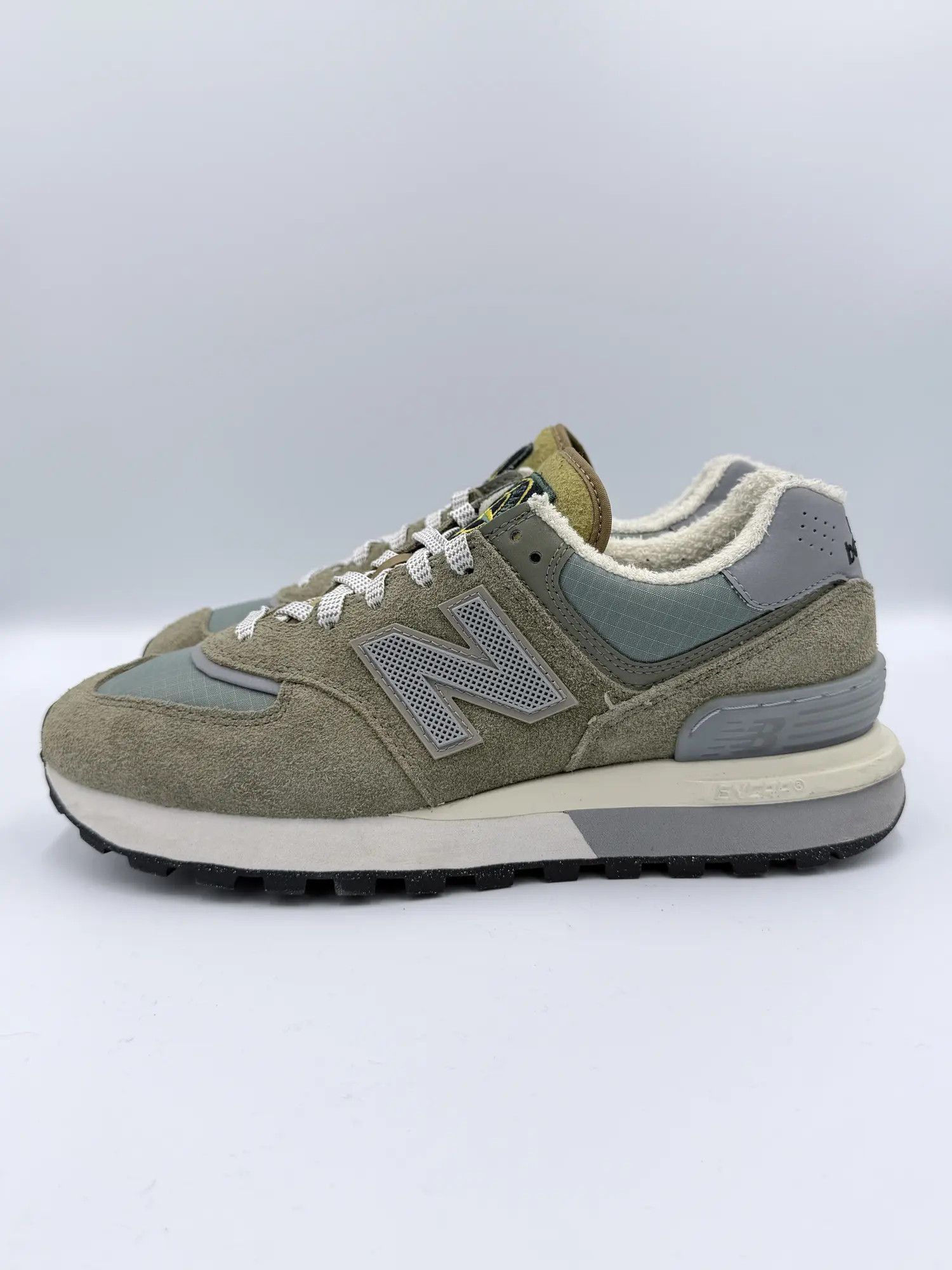 New Balance × Stone Island Stone Island New Balance 574 Legacy OG Steel Blue Green Gray Size US 8 / EU 41 - 4 Thumbnail