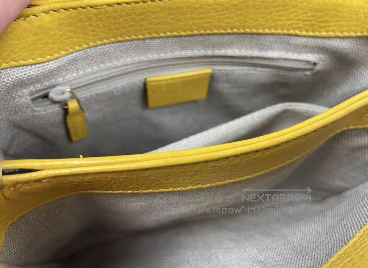 Other Yellow Leather Crossbody Bag with Chain Strap. Size ONE SIZE - 5 Thumbnail