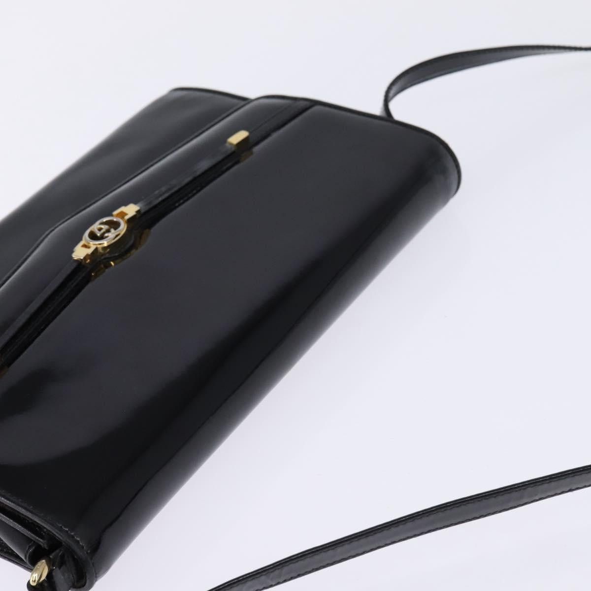 Gucci GUCCI Shoulder Bag Enamel Black Gold Size ONE SIZE - 6 Thumbnail