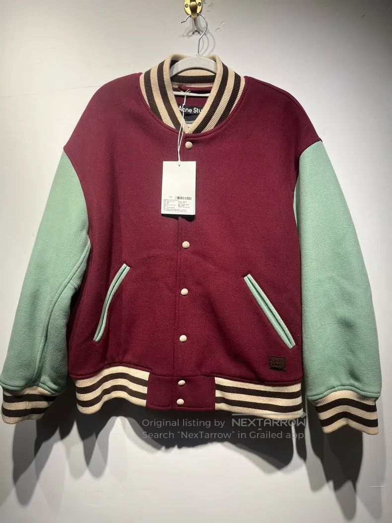 Acne Studios Acne Studios Color-blocked Striped Bomber Jacket with Sing Size US XS / EU 42 / 0 - 1 Thumbnail