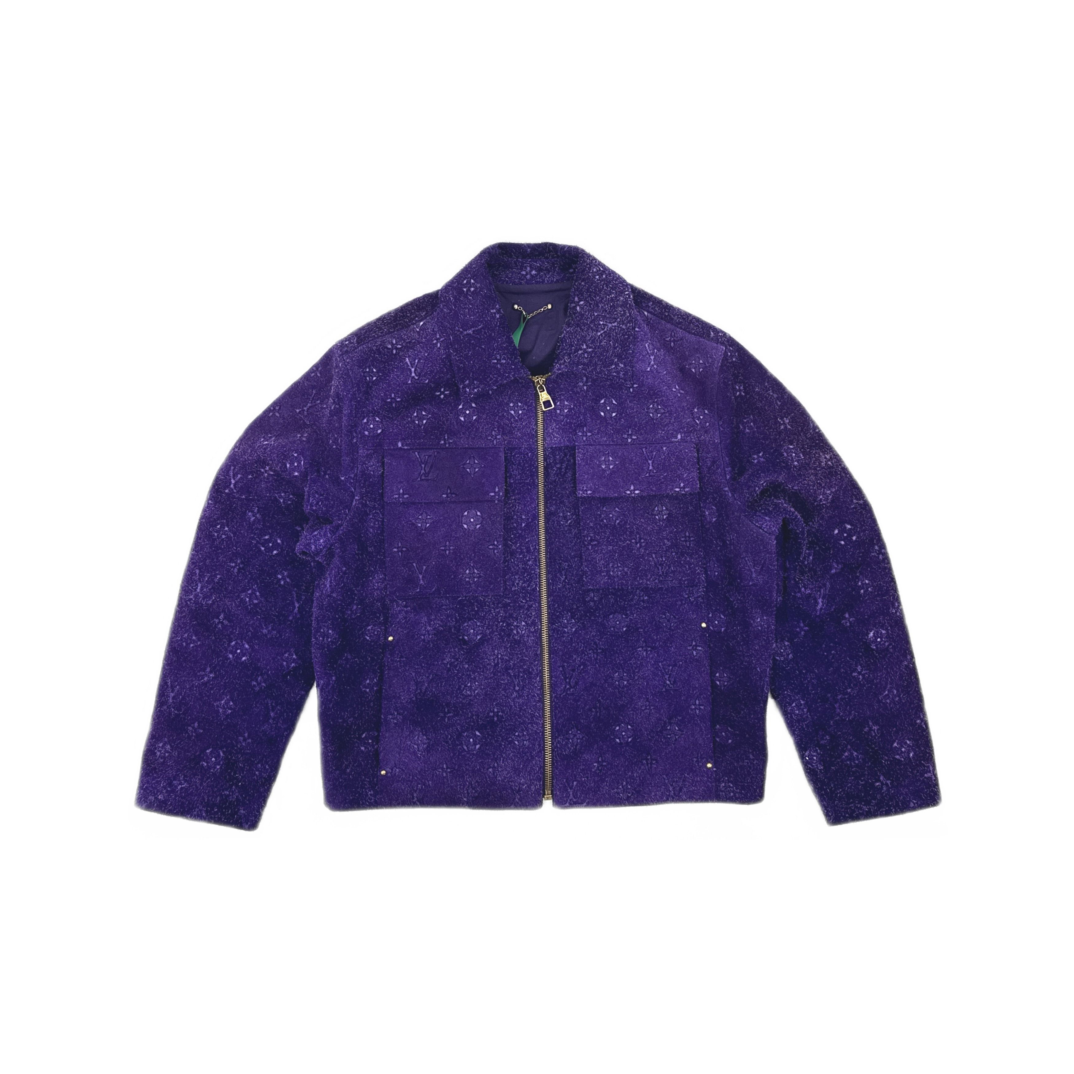 Louis Vuitton Louis Vuitton Monogram Embossed Suede Utility Jacket 46 Size US S / EU 44-46 / 1 - 1 Thumbnail