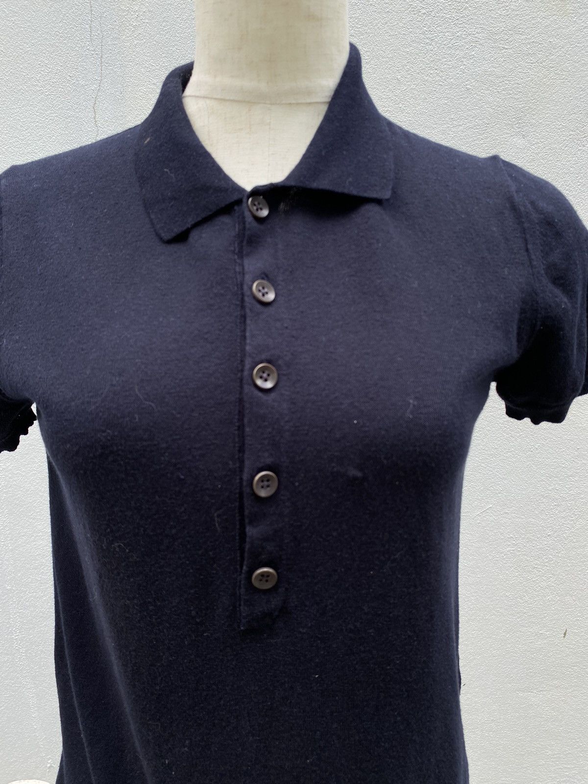 Designer 45rpm black polo shirt Size XS / US 0-2 / IT 36-38 - 9 Thumbnail