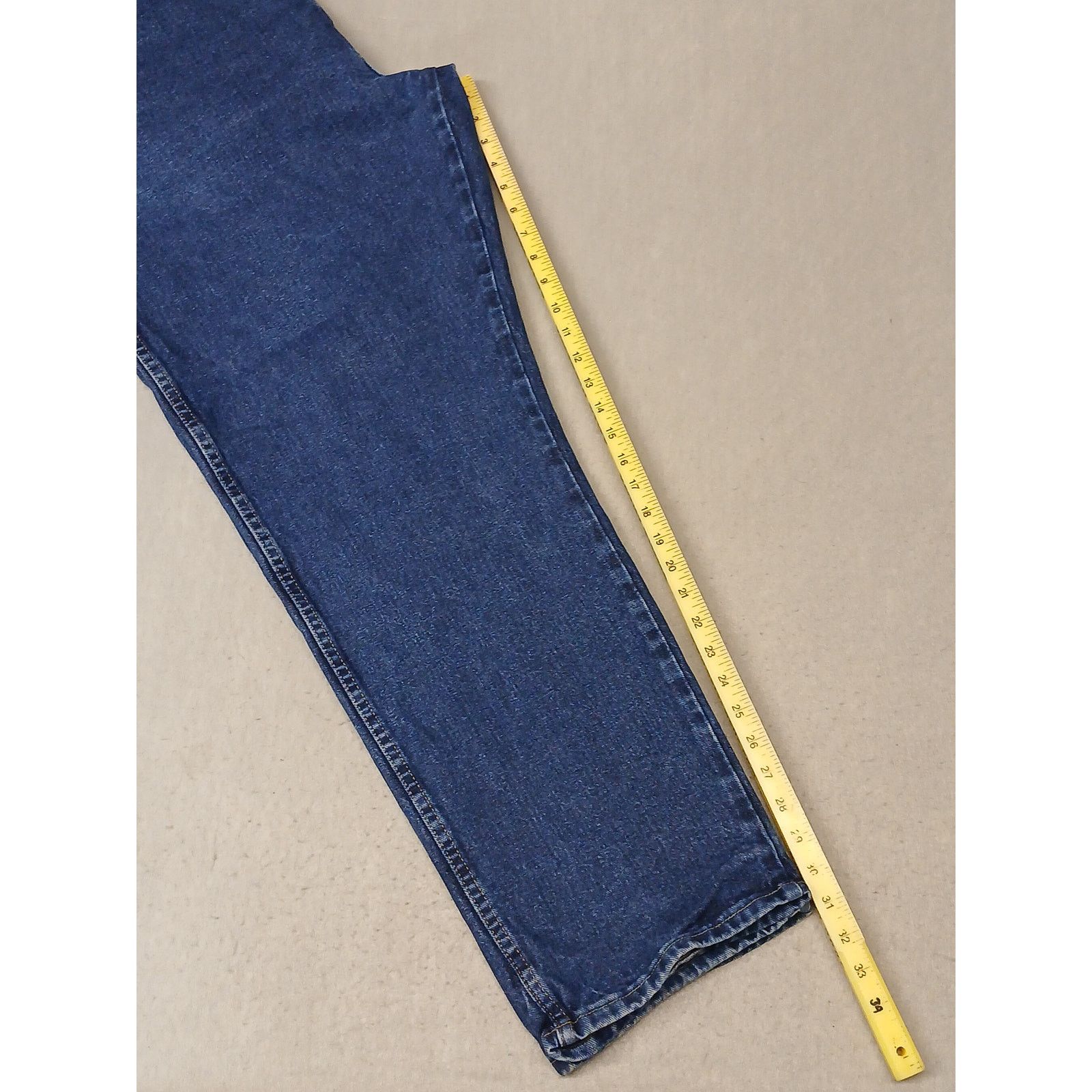 Wrangler Wrangler (46x32) Rugged Relaxed Straight Blue Denim Jeans Size US 30 / EU 46 - 4 Thumbnail