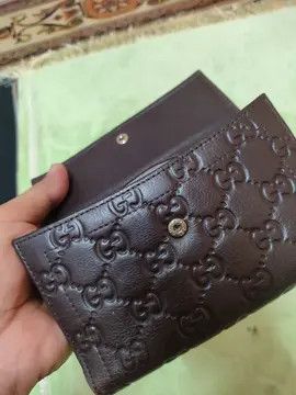 Leather × Vintage OLD Vintage Leather (G u c c i) Wallet with Steel Logo Size ONE SIZE - 25 Thumbnail