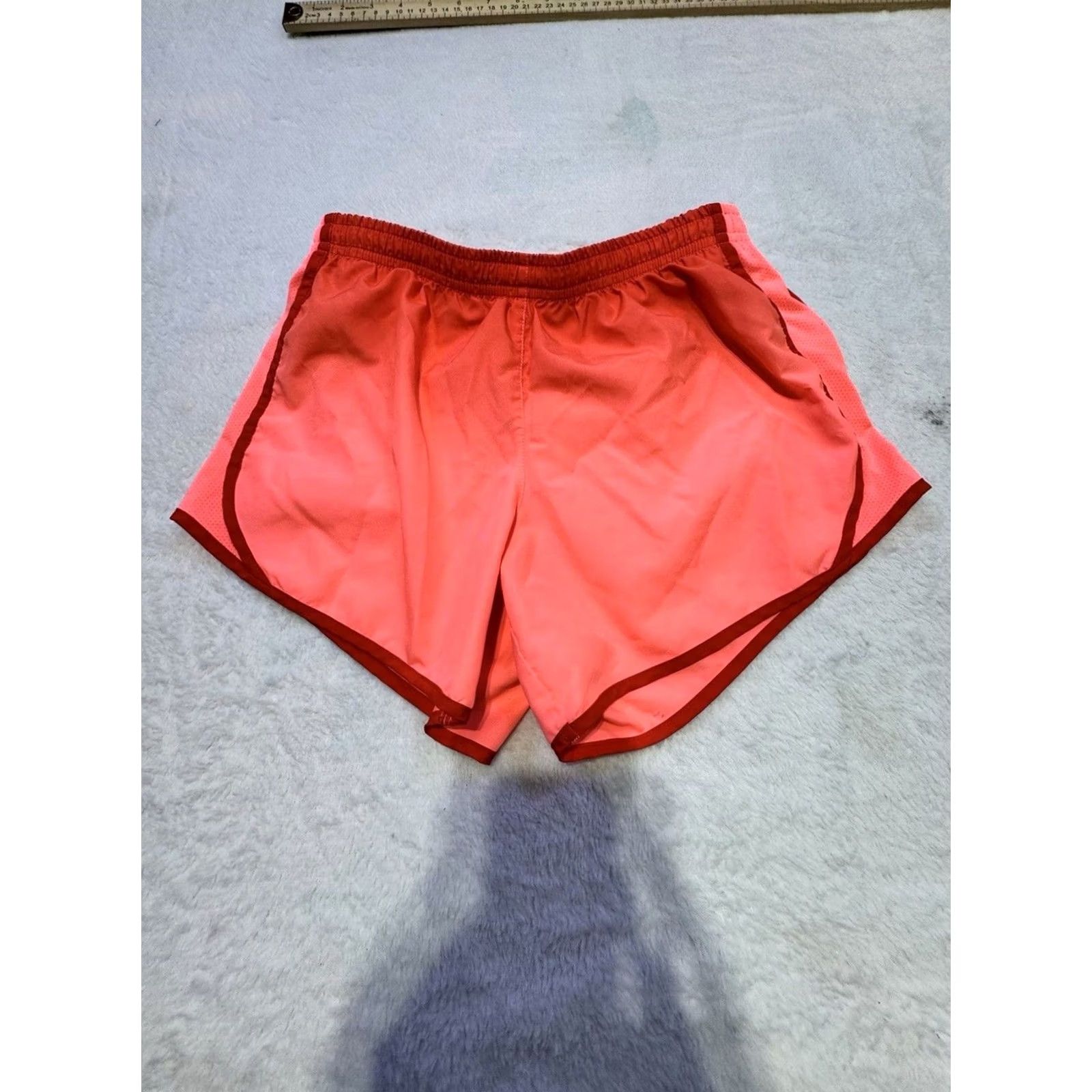 Nike Nike Shorts Women’s Large Ombré Orange Lined Dri-Fit Athletic Active Workout Run Size 32" / US 10 / IT 46 - 2 Thumbnail