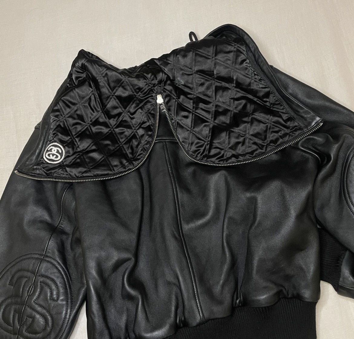 Stussy STEAL!! Stussy Real Lamb Leather/ Bomber Jacket Size US L / EU 52-54 / 3 - 8 Thumbnail