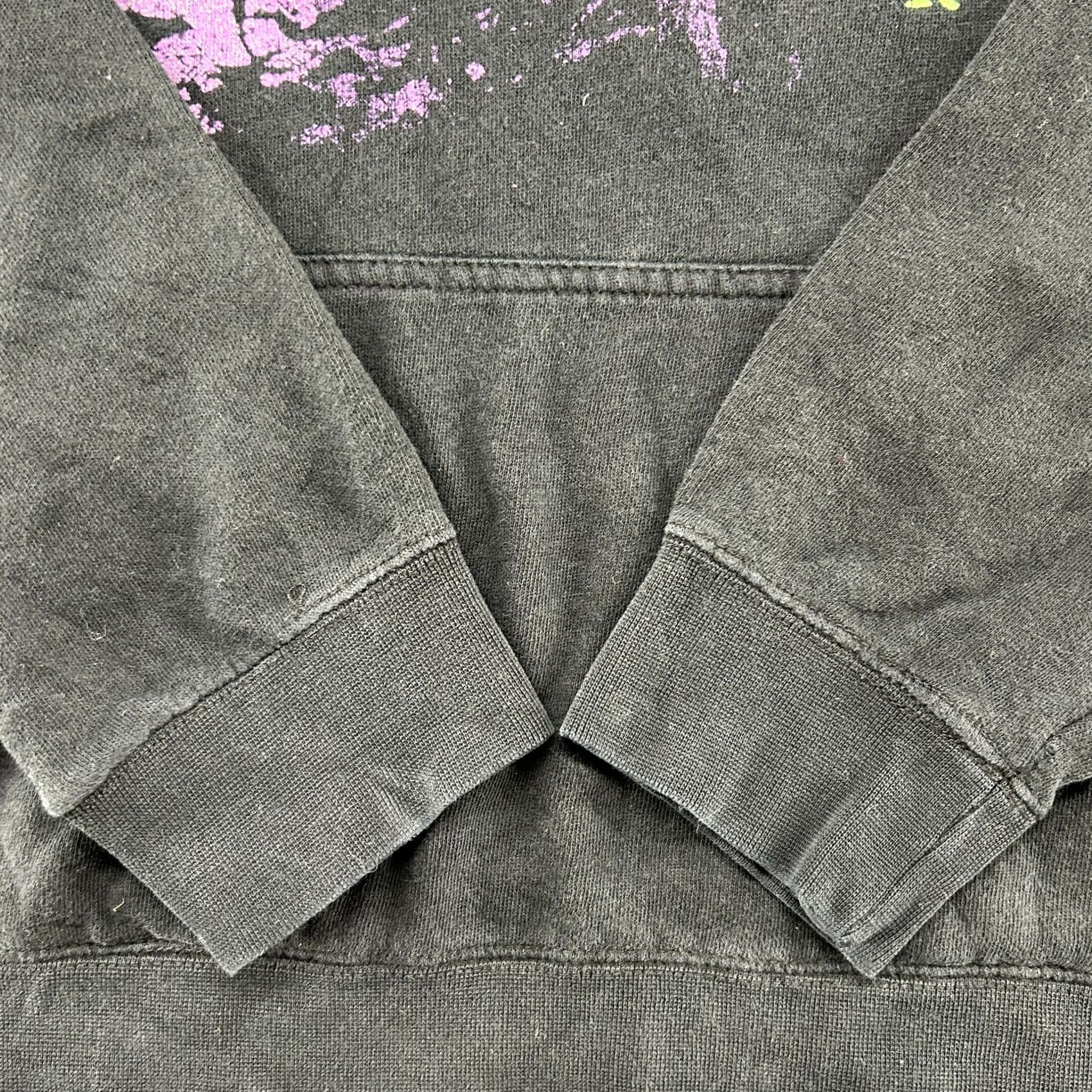Vintage VINTAGE Black Craft Hoodie Mens L III Black Pullover Sweatshirt Goth Emo Demon Size US L / EU 52-54 / 3 - 3 Thumbnail