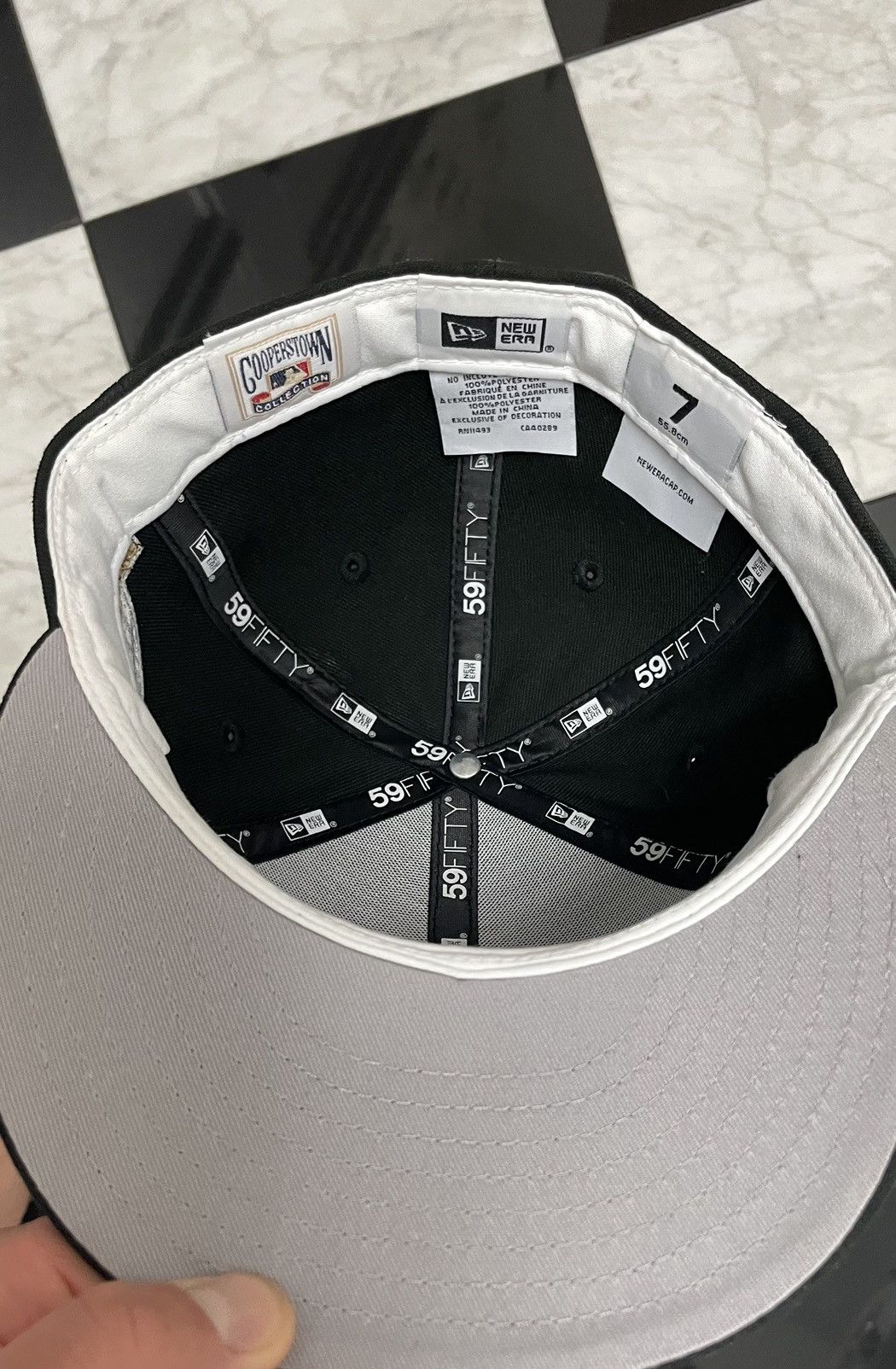 New Era 🔥 Exclusive Sox hat customized size 7 Size ONE SIZE - 3 Thumbnail