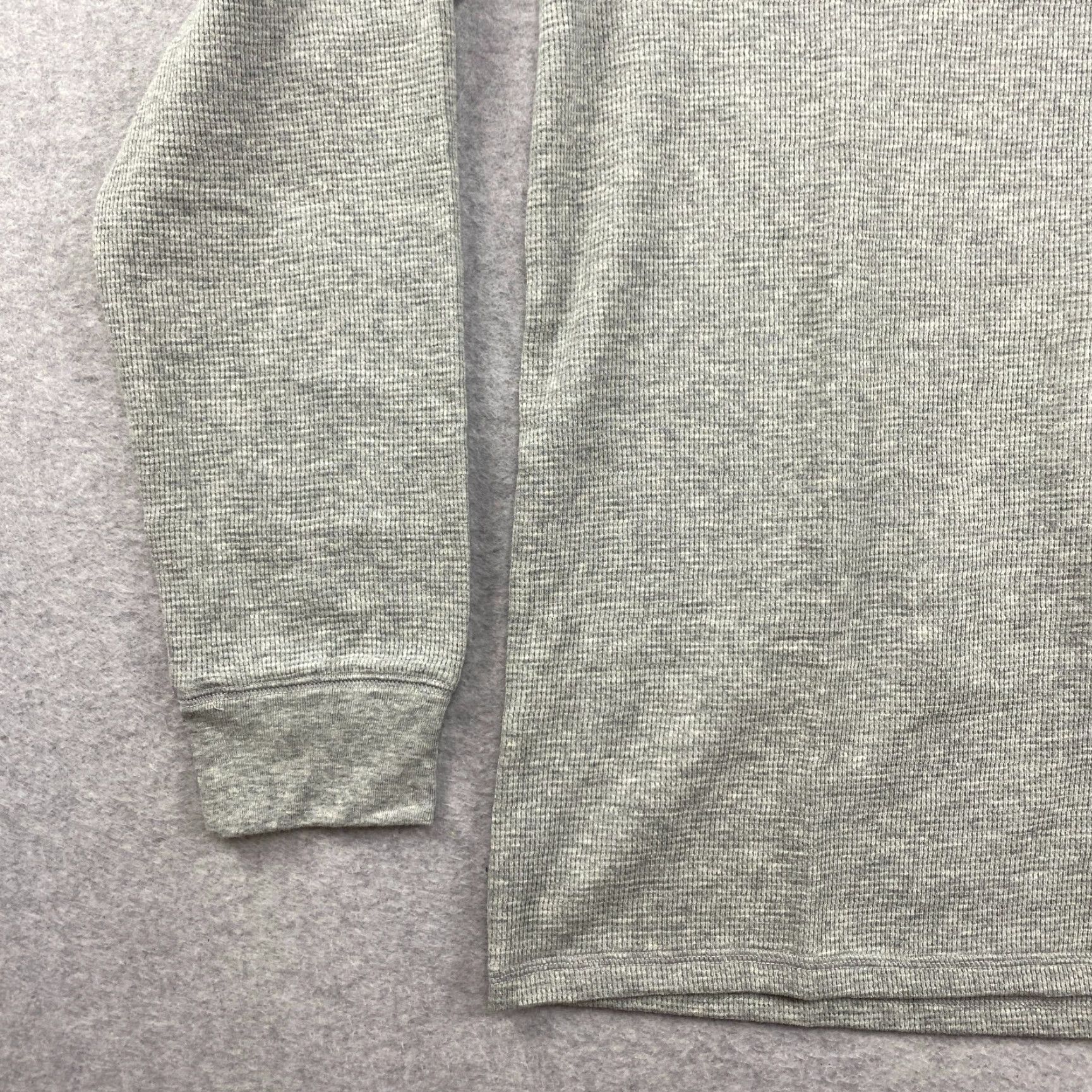 Polo Ralph Lauren VINTAGE Polo Ralph Lauren Thermal Sleep Shirt Men L Gray Waffle Knit Long Sleeve NWT Size US L / EU 52-54 / 3 - 3 Thumbnail